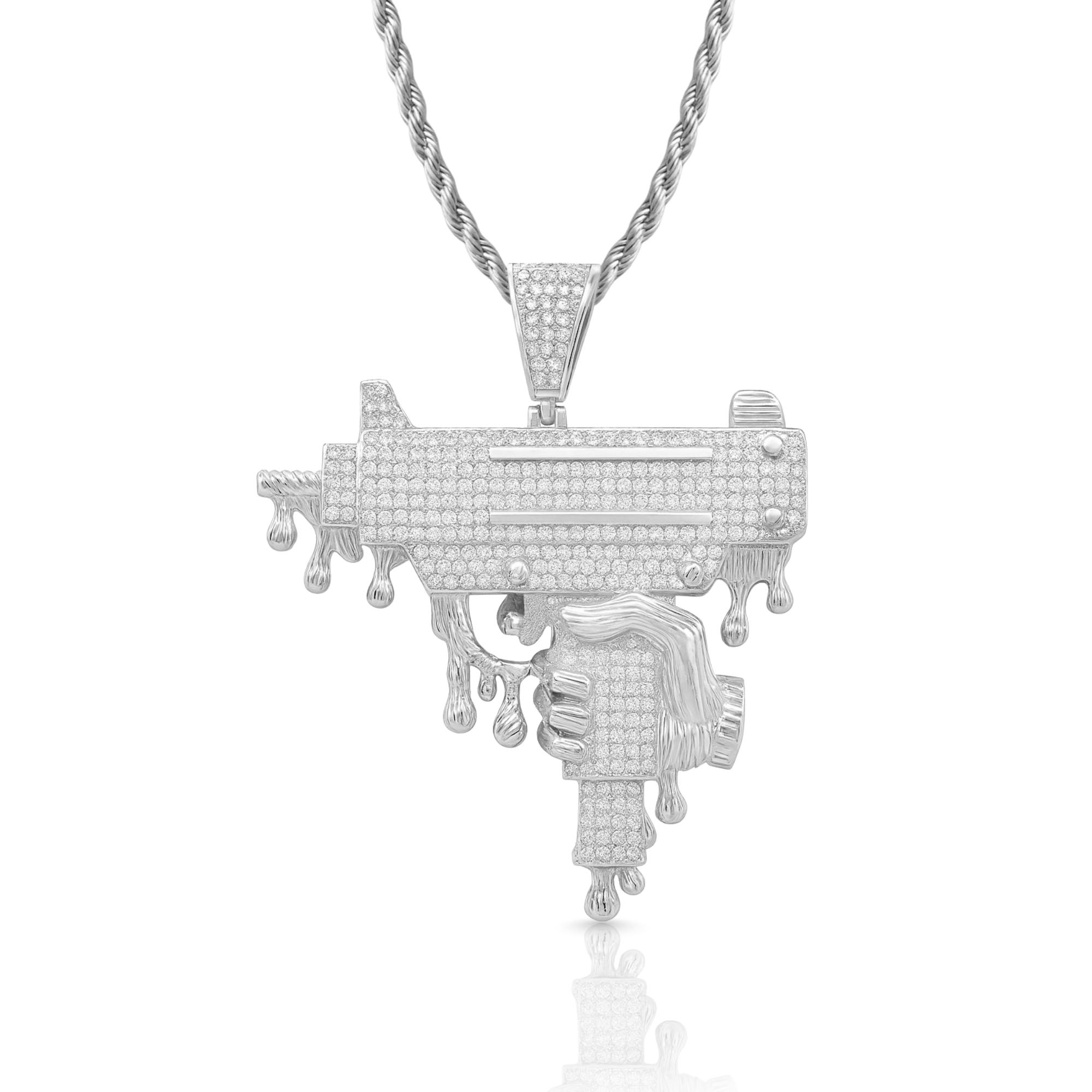 MAC-11 Diamond Pendant