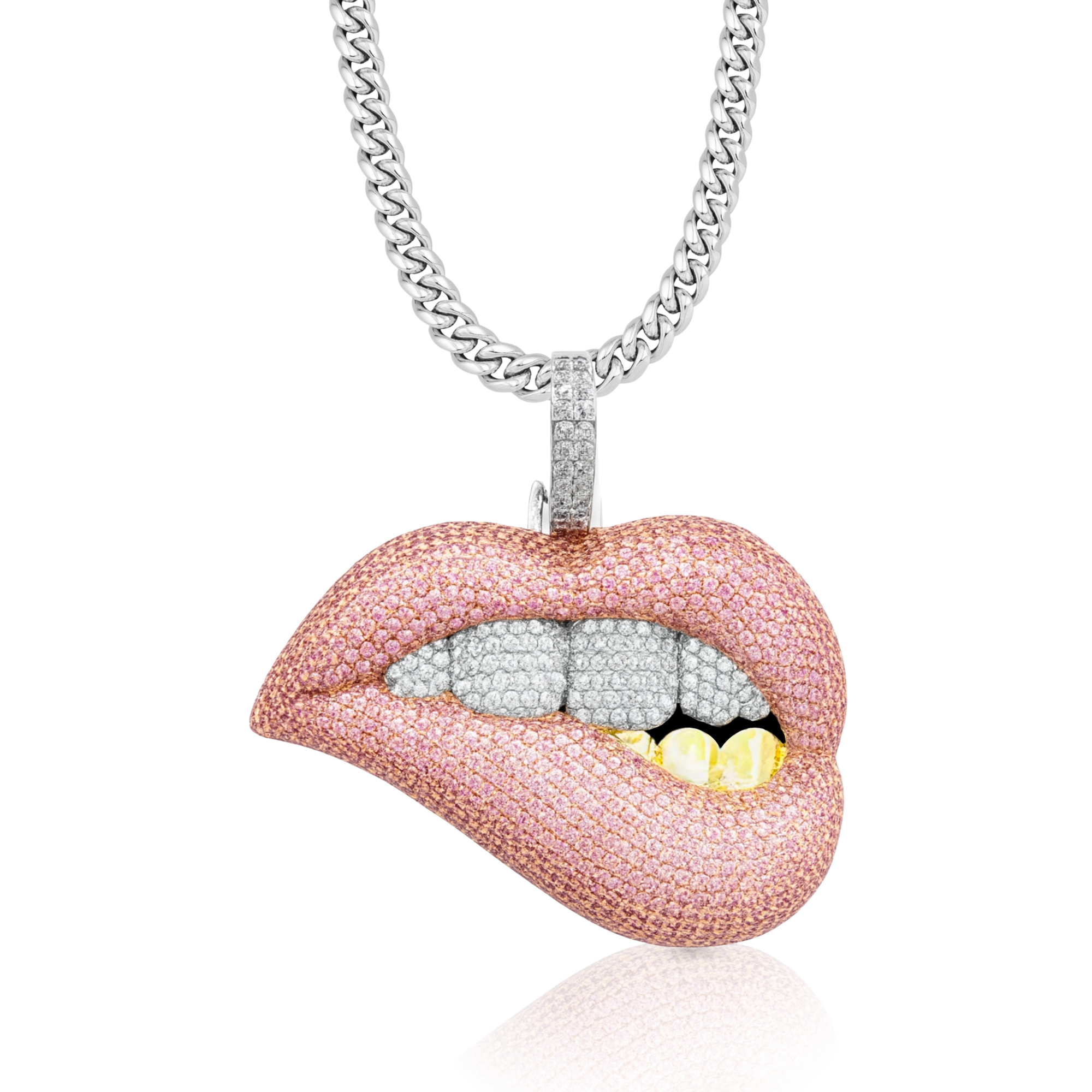Lips Diamond Pendant