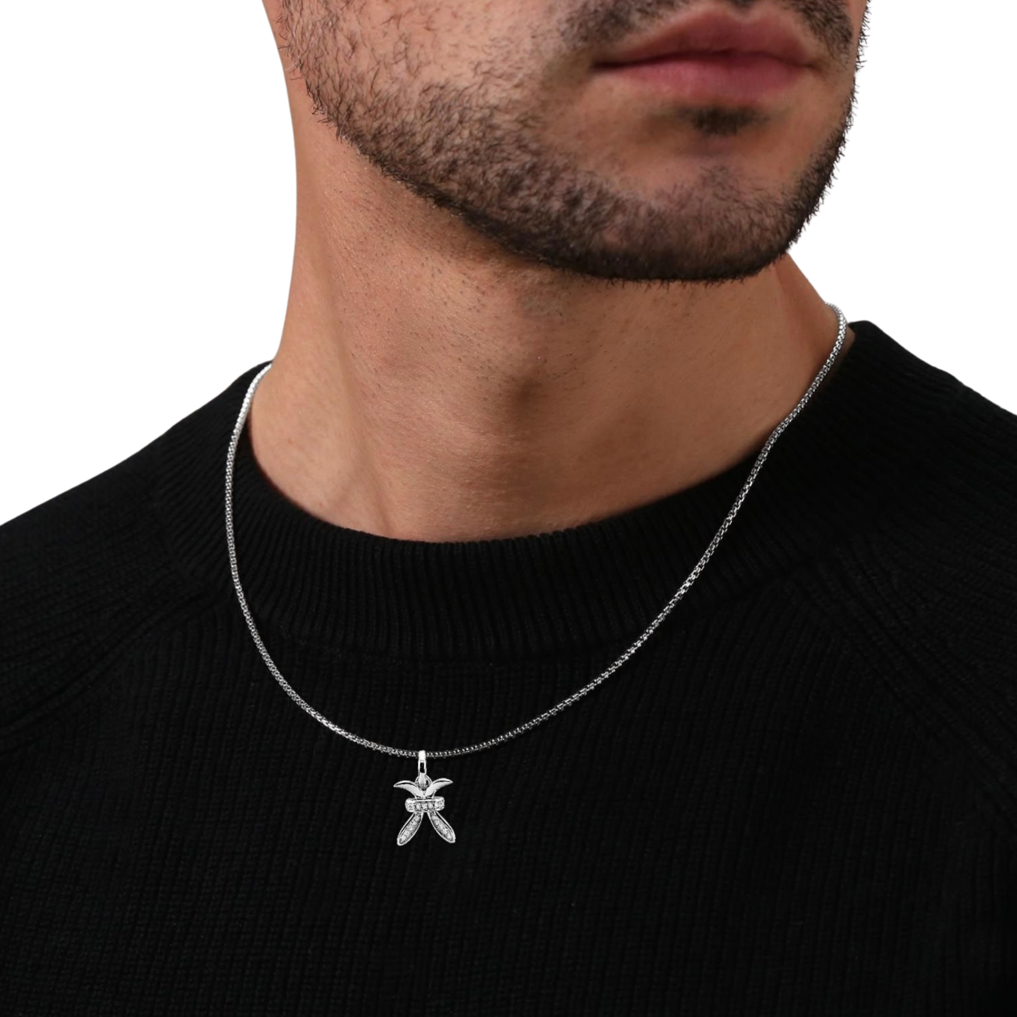 Moissanite Pisces Pendant Set