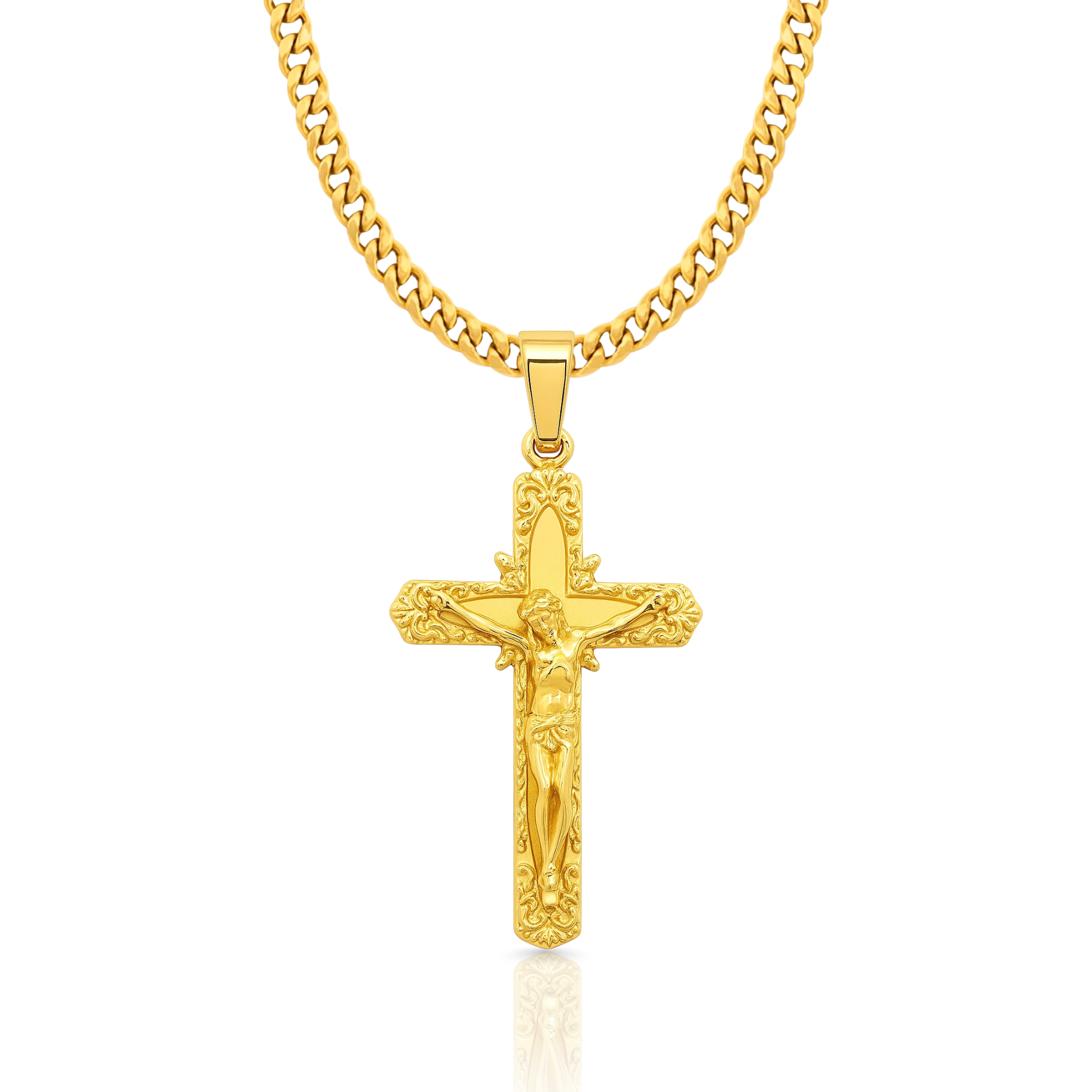 Jesus Cross Gold Pendant