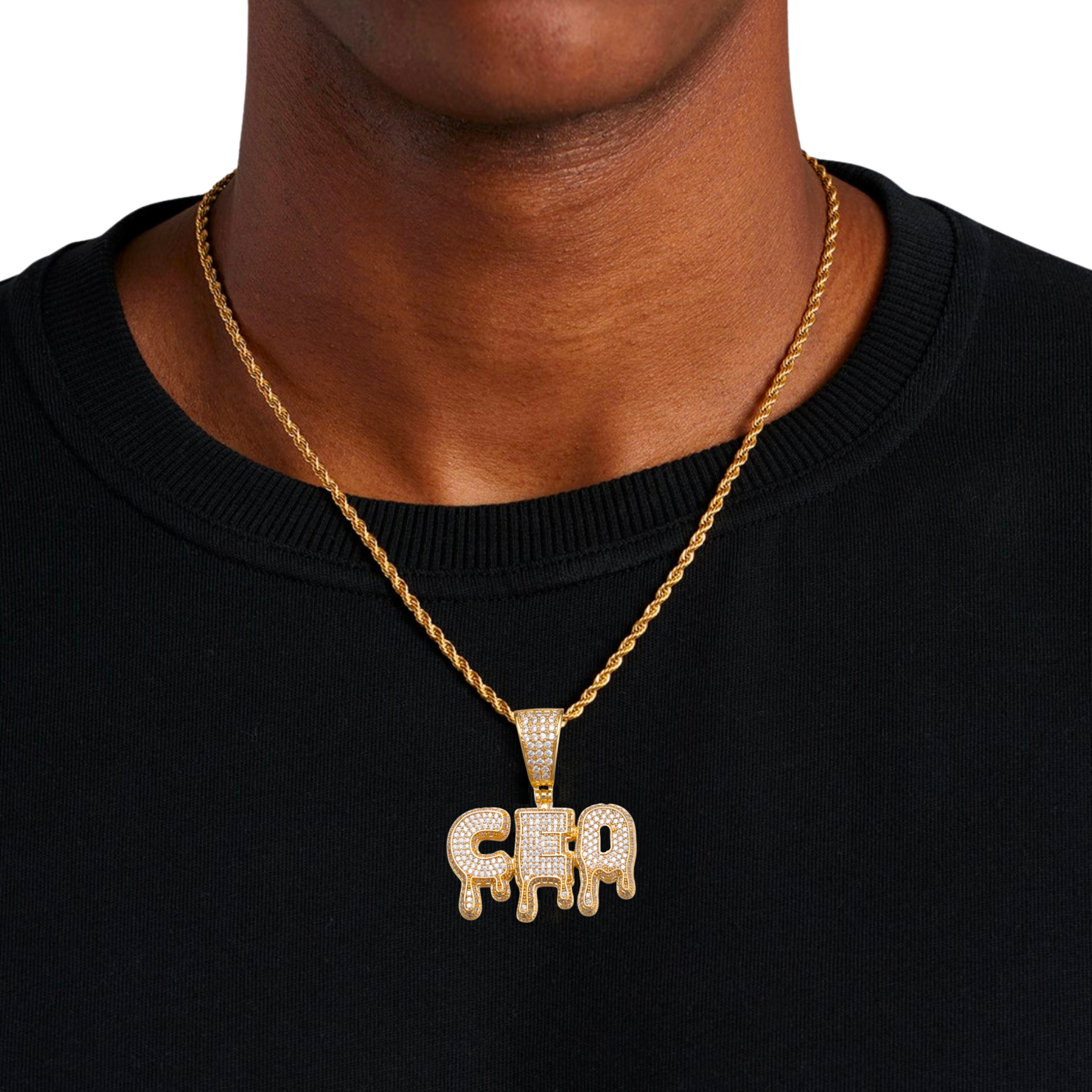 Drip Letter Custom Pendant