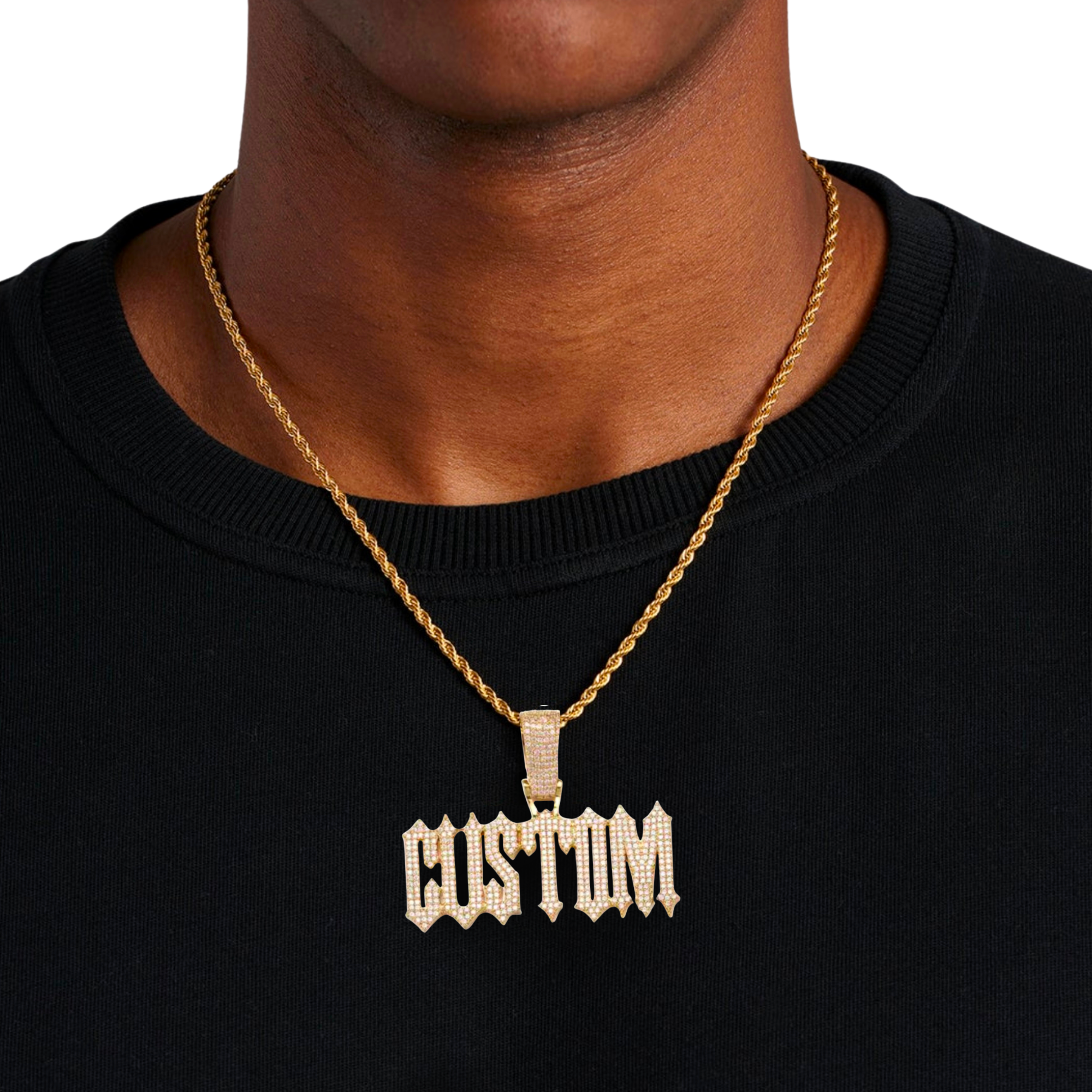 Roman Custom Letter Pendant