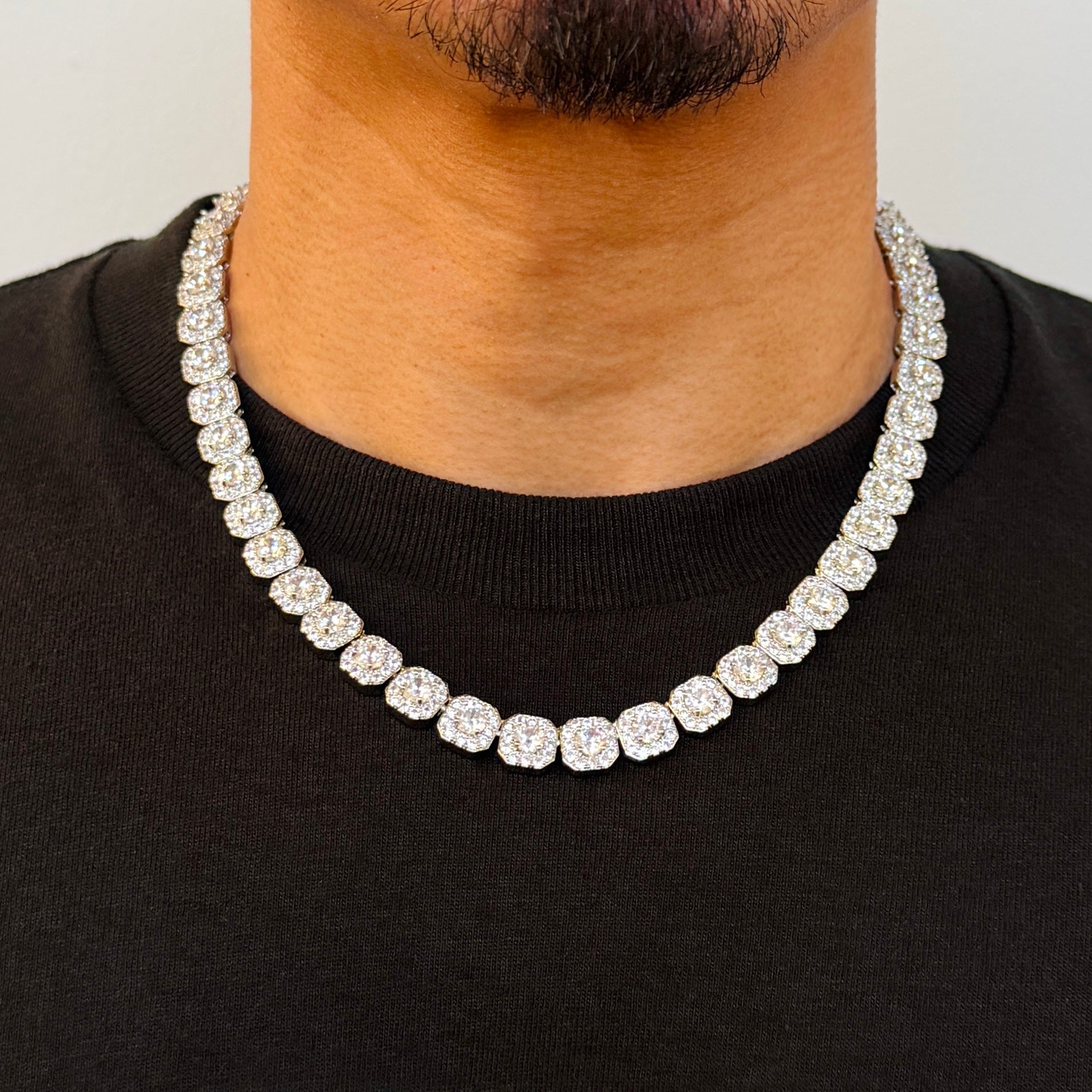 Clustered Tennis Chain 10mm