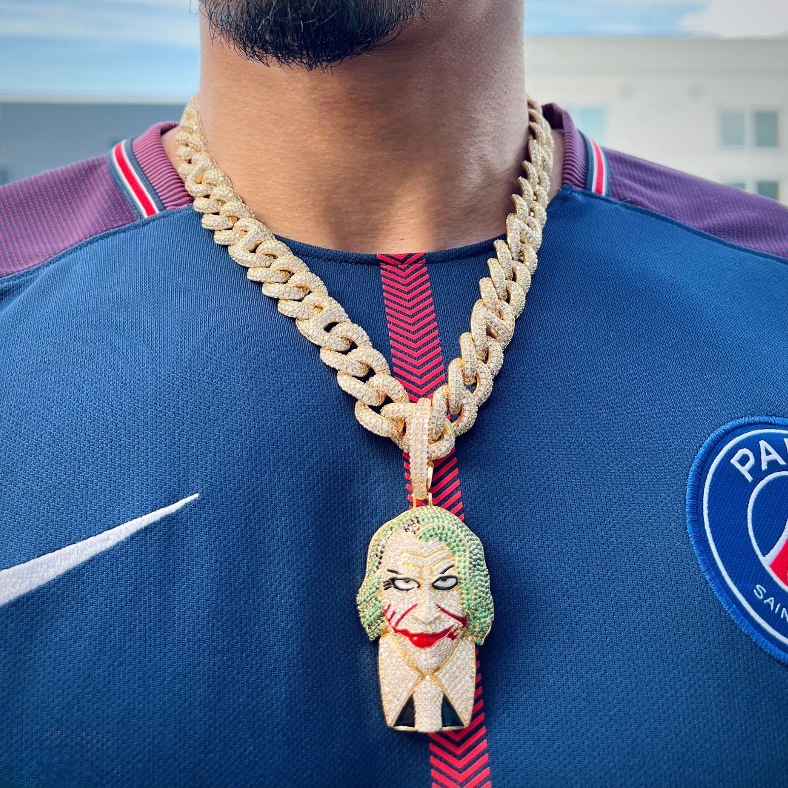 Joker Diamond Gold Pendant