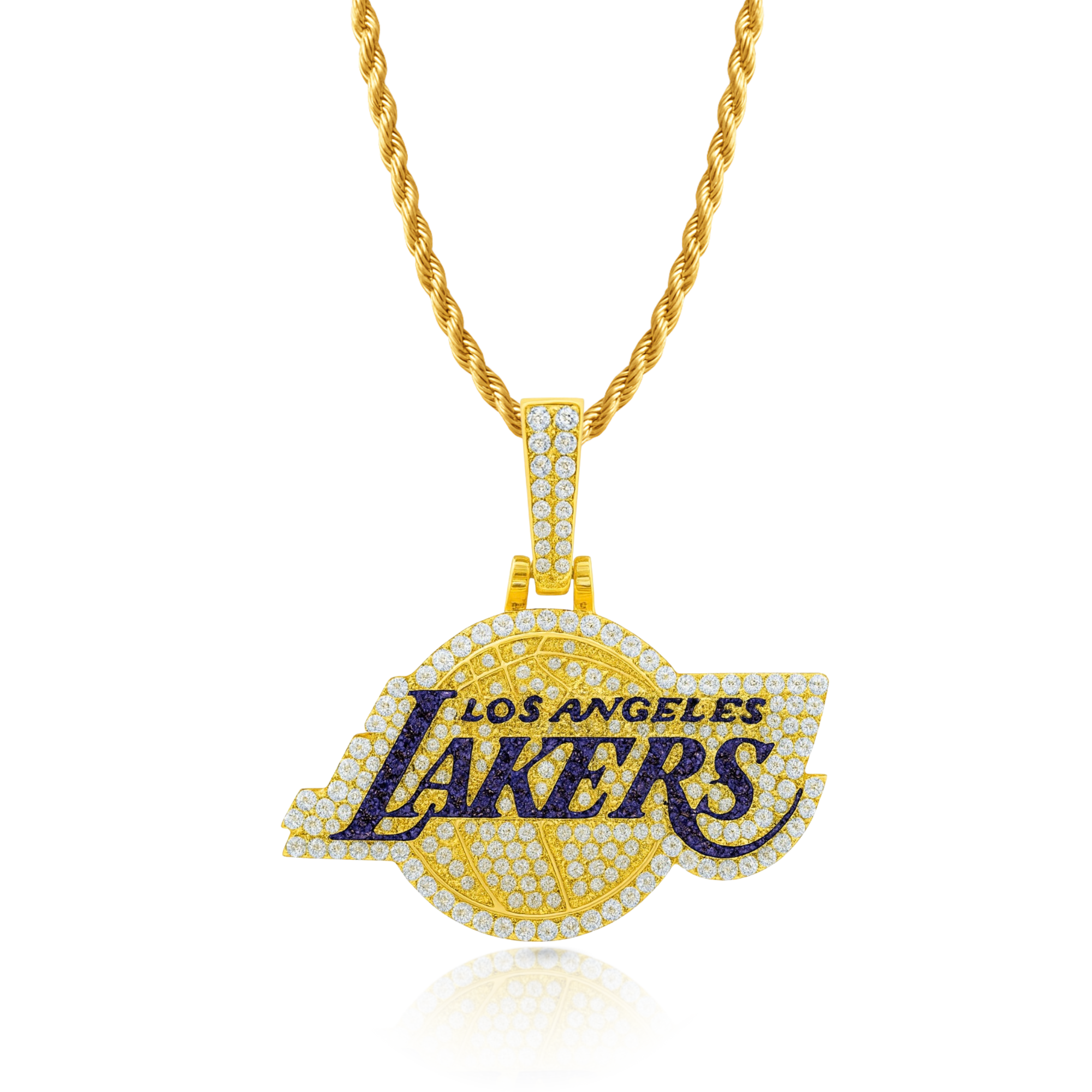 Lakers Diamond Gold Pendant