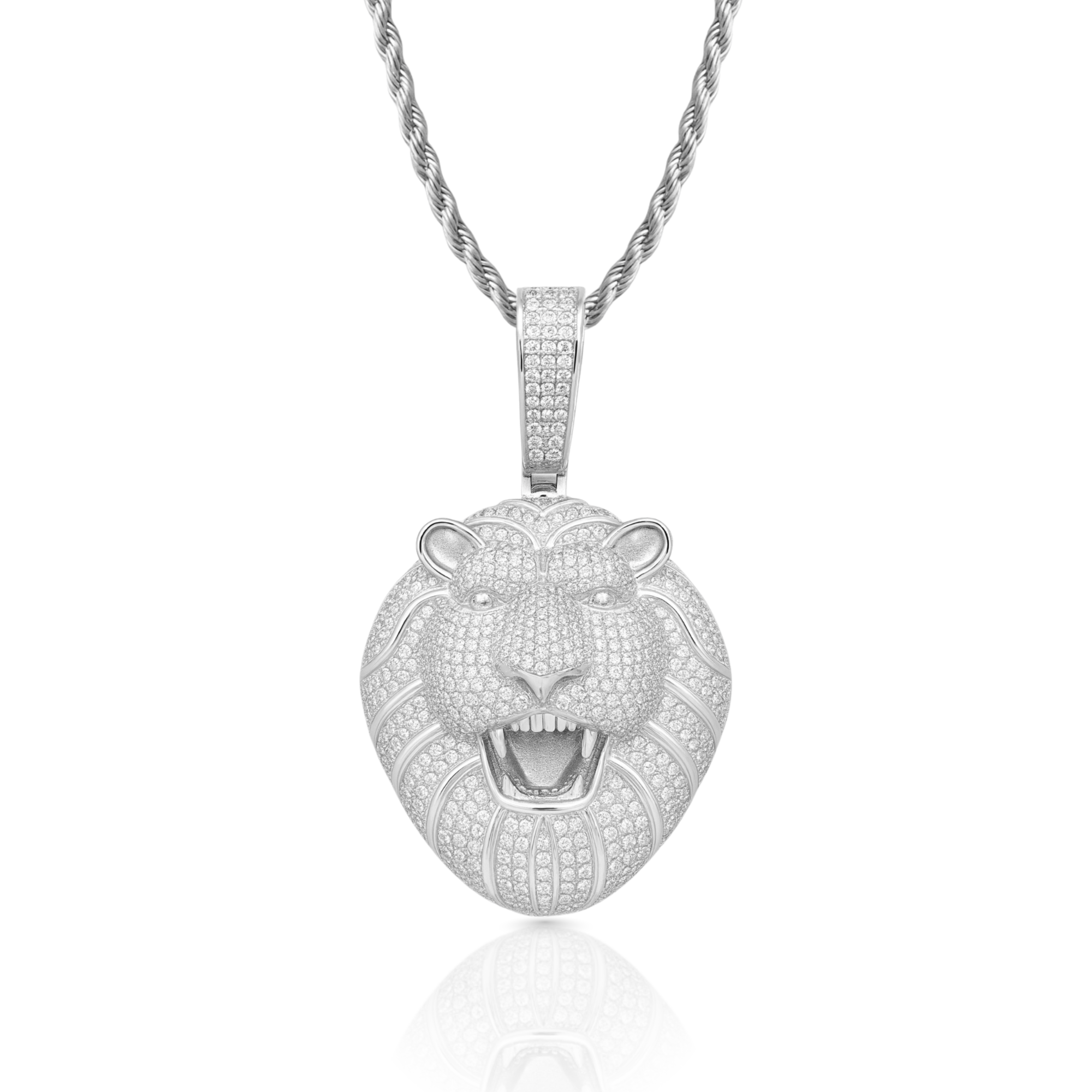 Lion Diamond Pendant