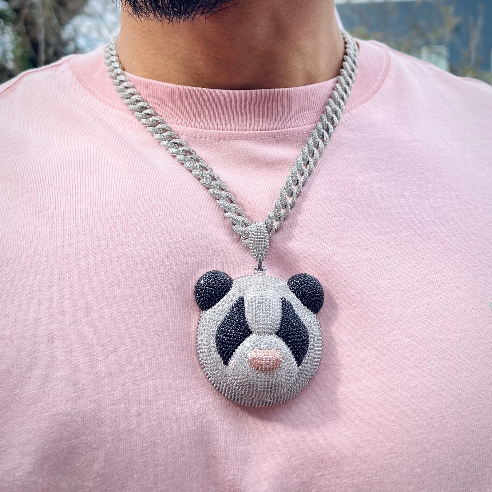Panda Diamond Pendant
