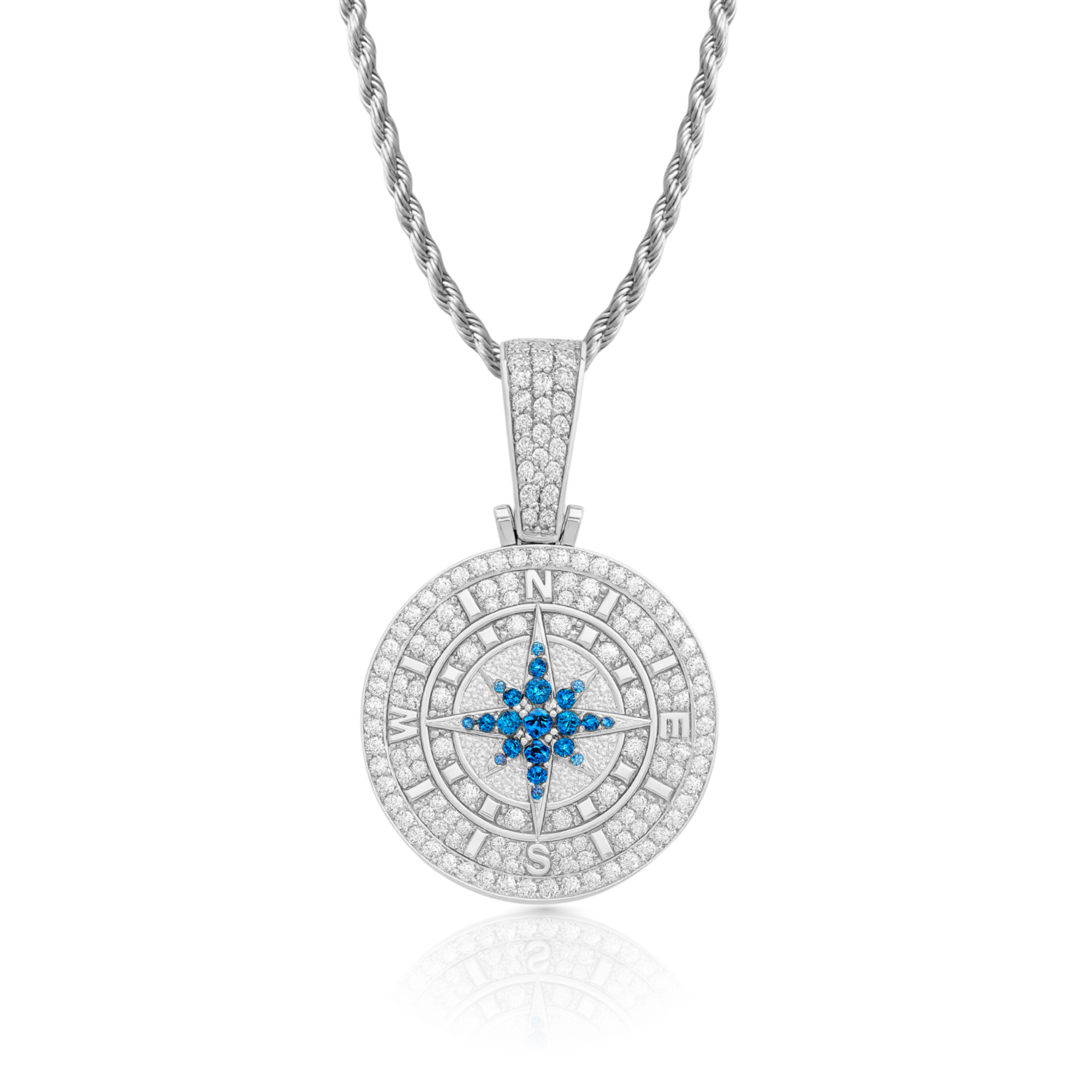 Compass Diamond Pendant
