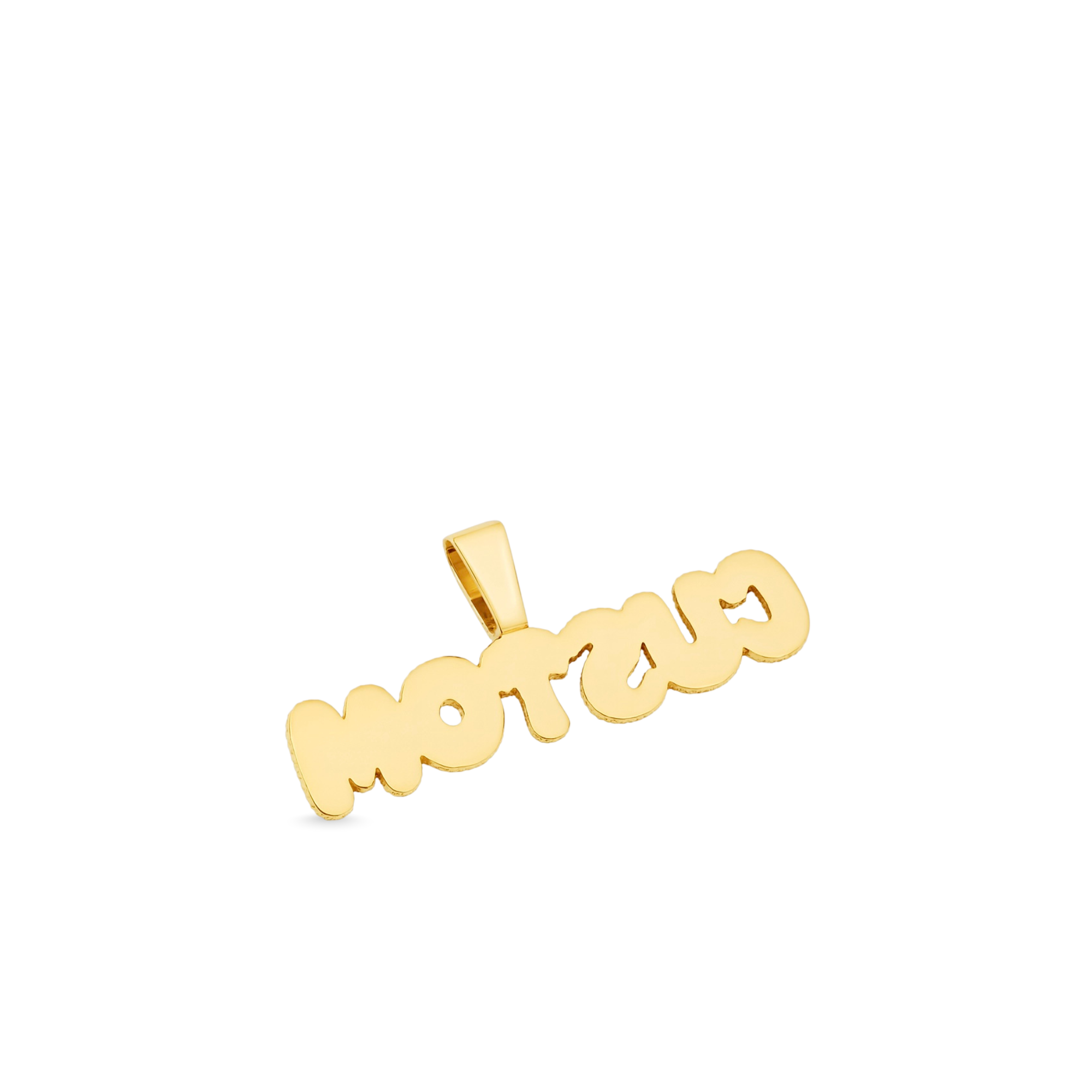 Small Bubble Letter Custom Pendant