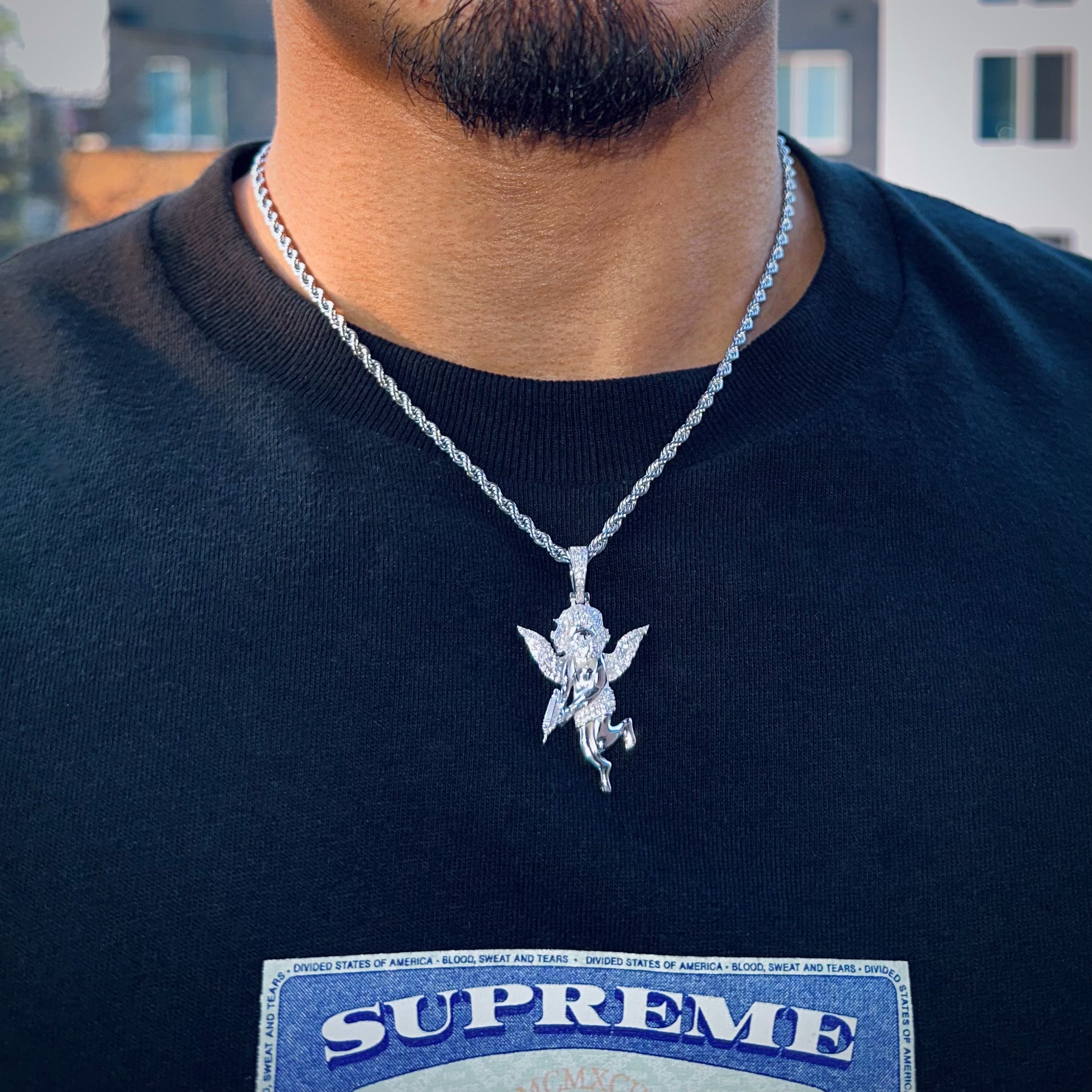 Moissanite Angel Pendant 1.0cts