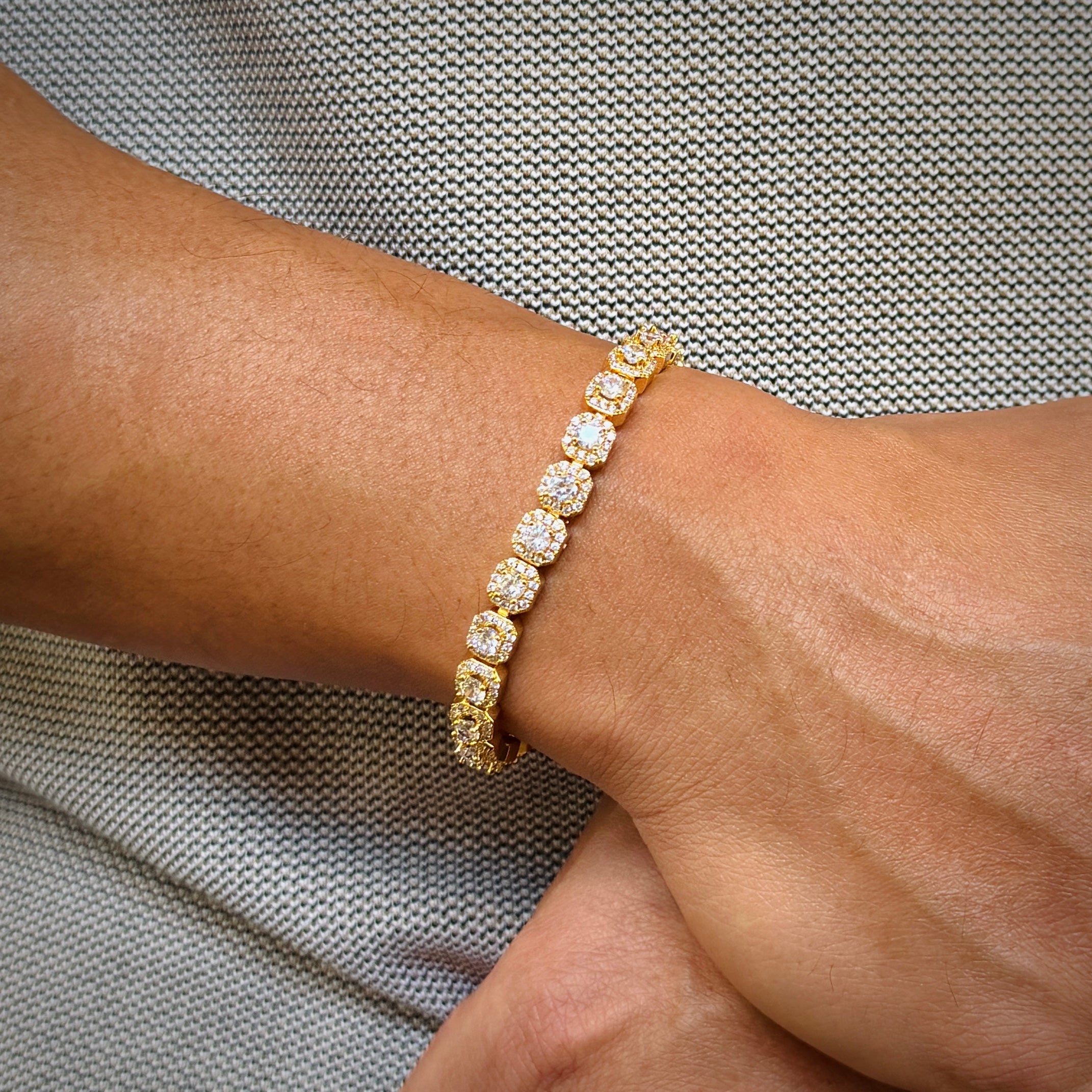 Micro Clustered Tennis Bracelet 7mm