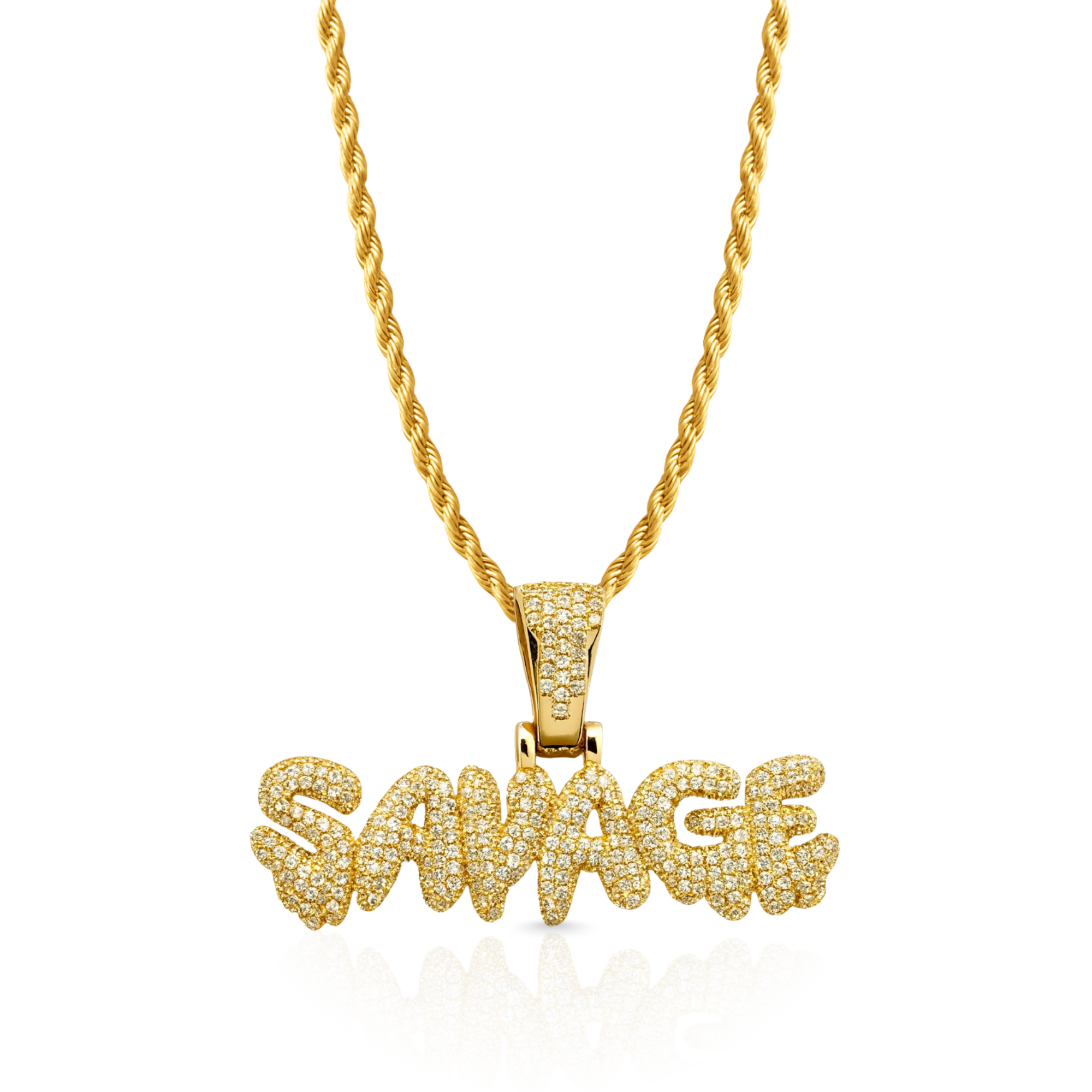 Savage Diamond Gold Pendant