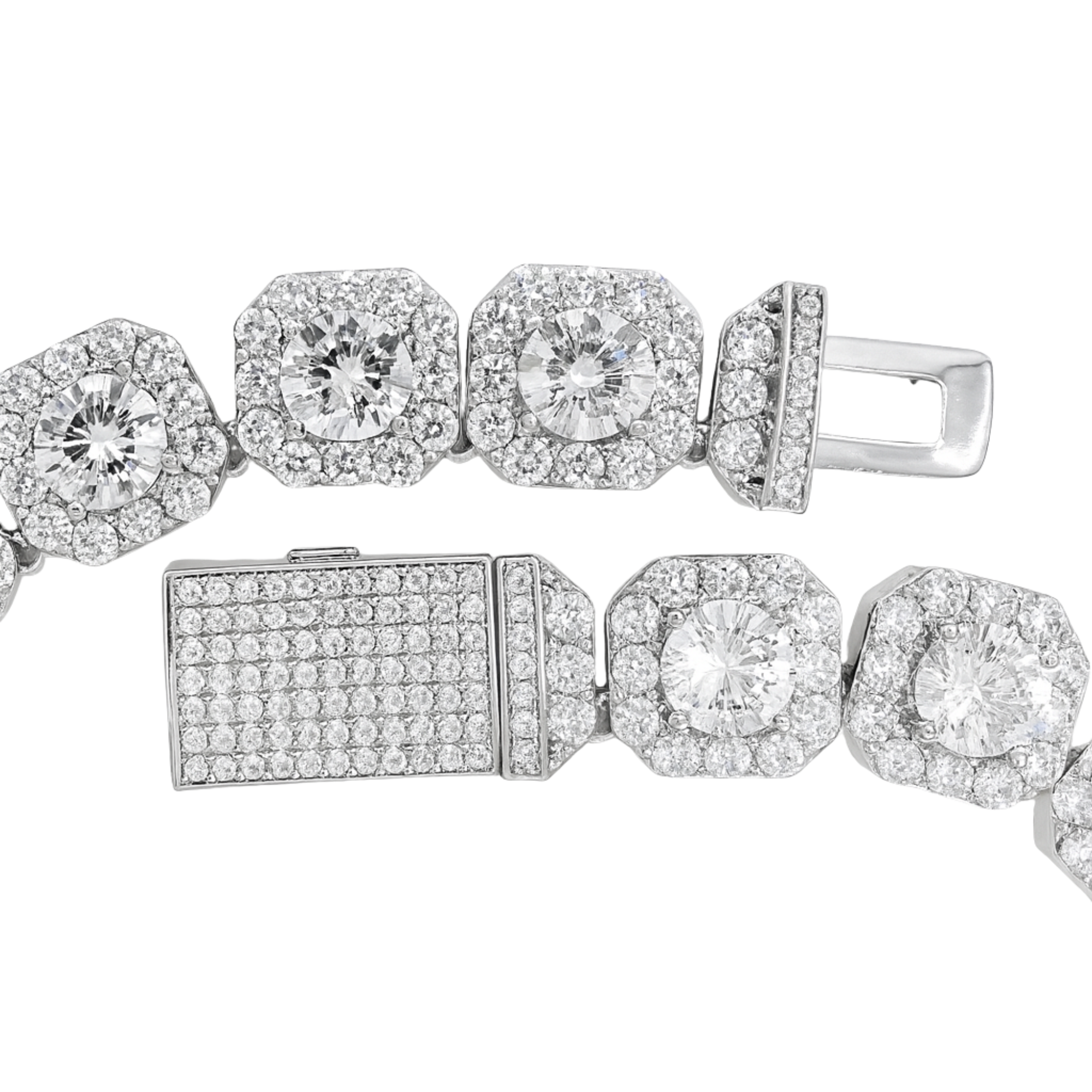 Clustered Tennis Bracelet 10mm