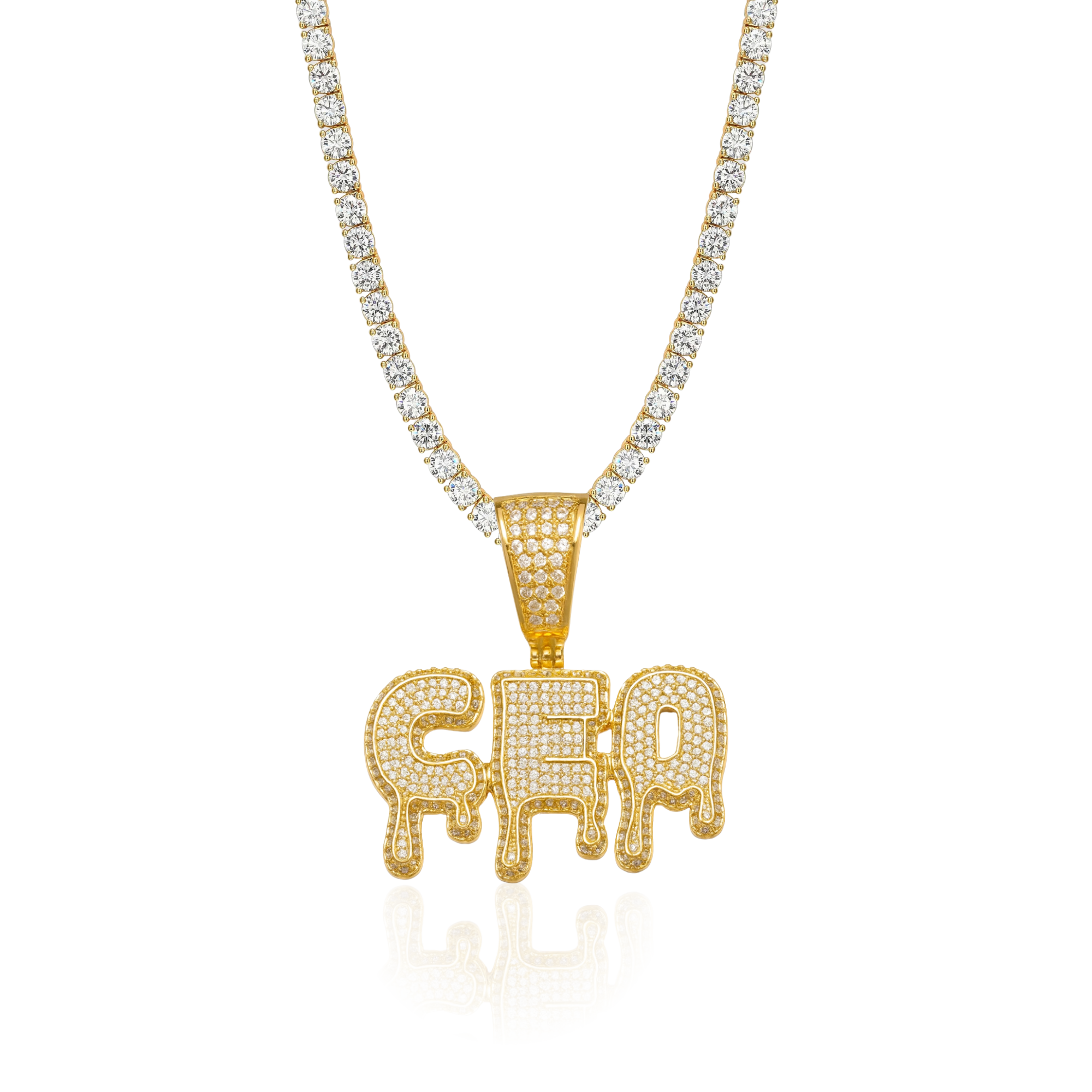 Drip Letter Custom Pendant