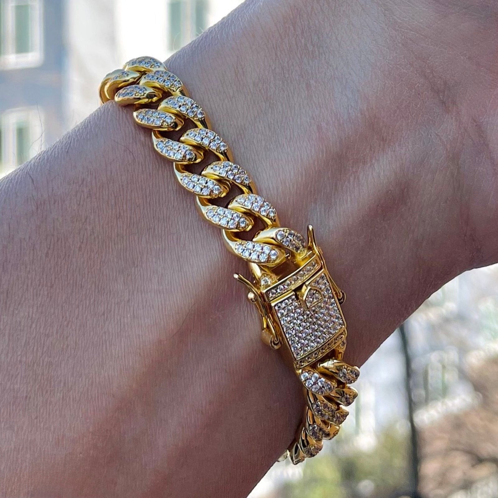 Miami Cuban Diamond Bracelet 10mm