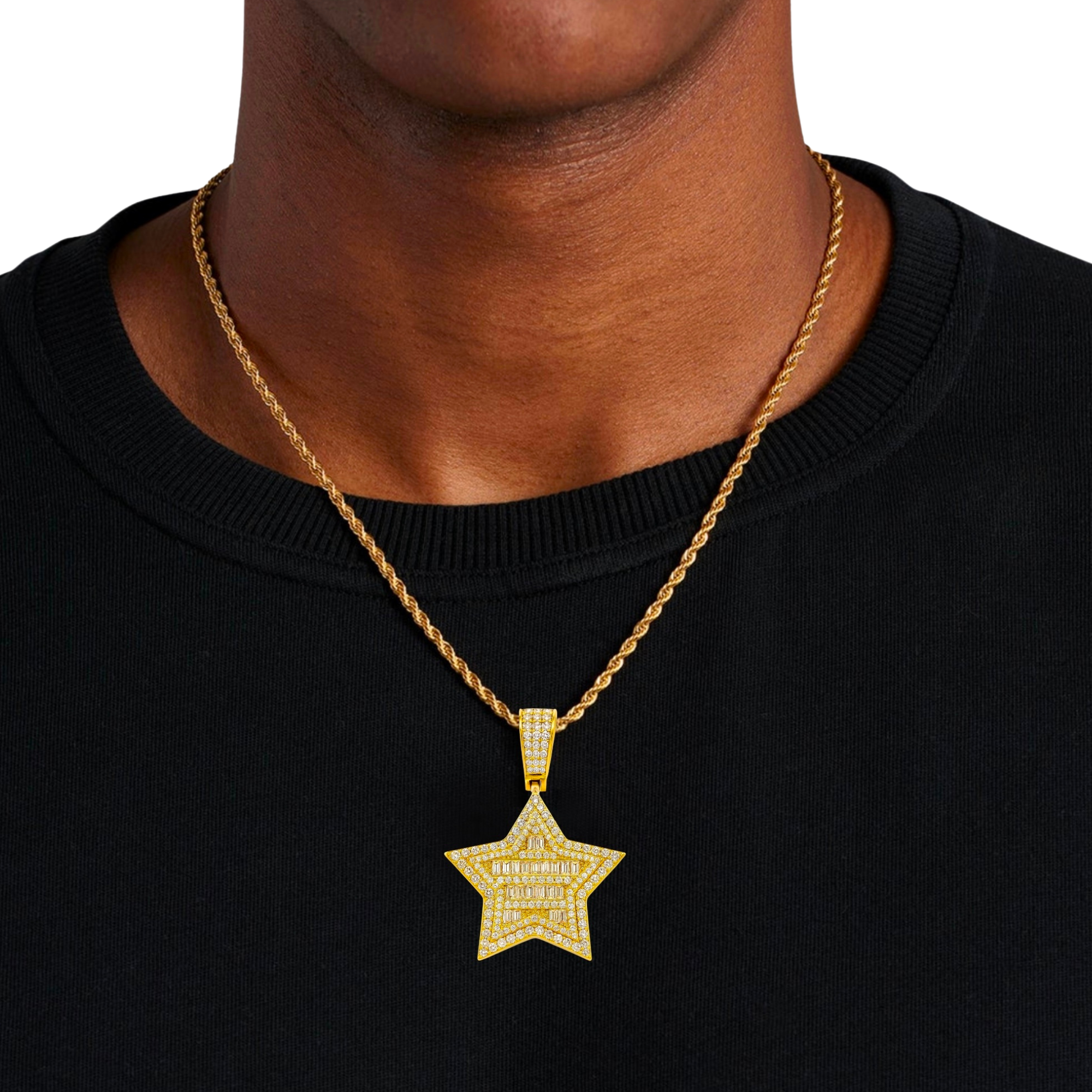 Star Diamond Gold Pendant