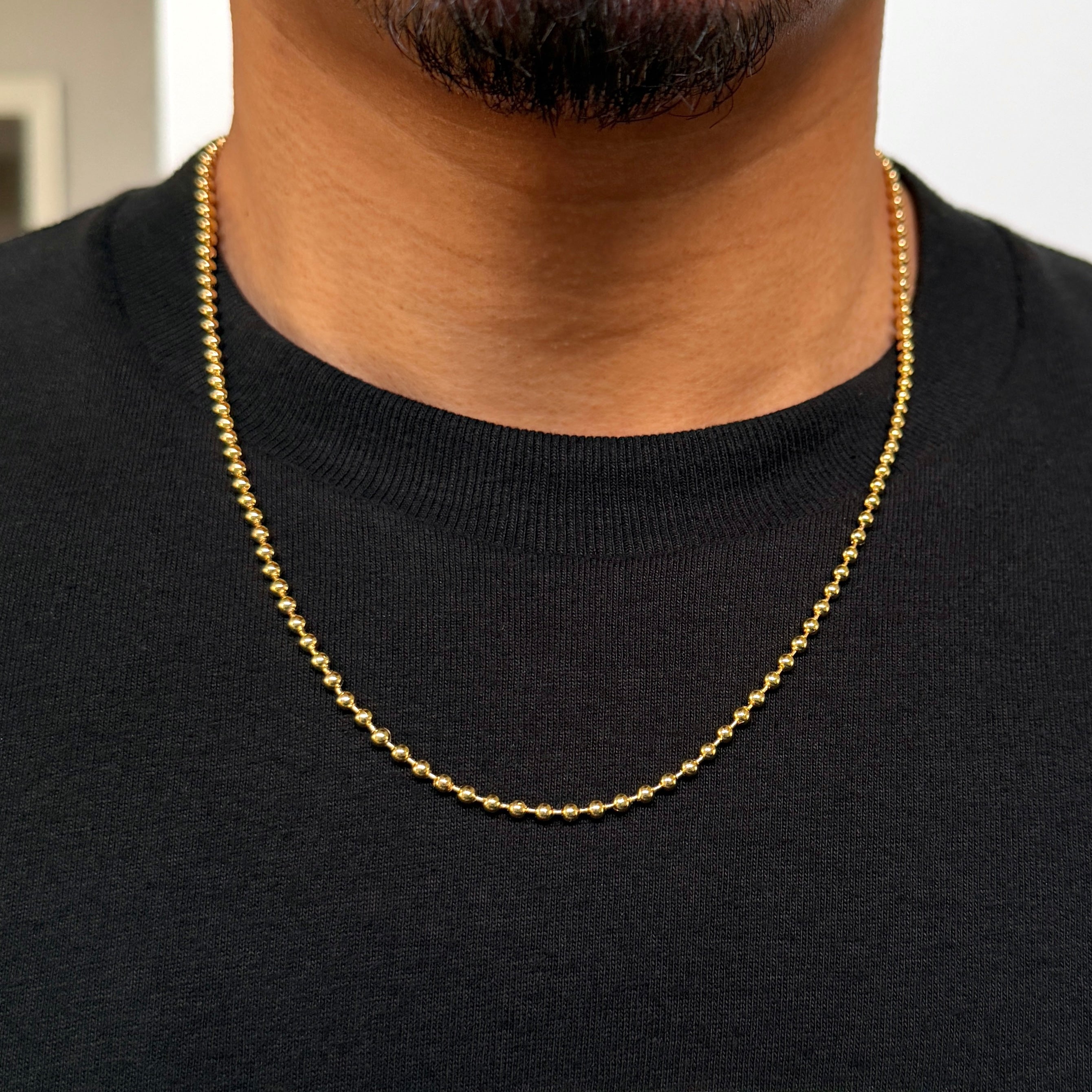 Gold Balls Chain 3mm