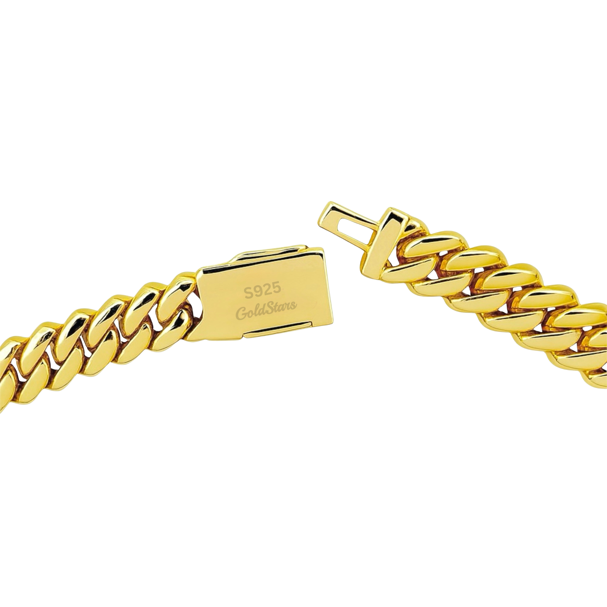 Moissanite Diamond Prongs Chain (8mm) 12cts