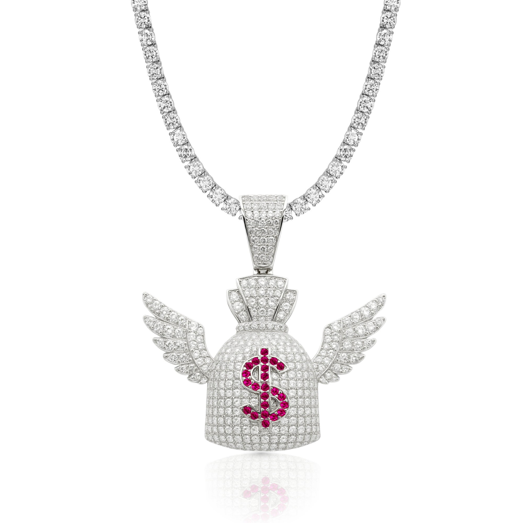 Money Wings Diamond Pendant