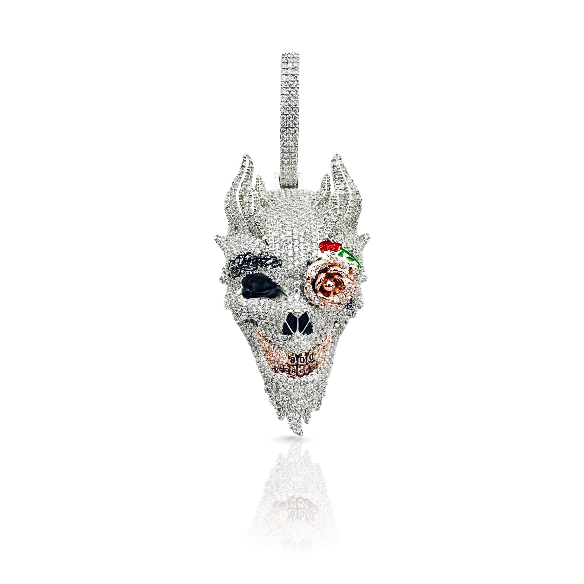 Skull Head Diamond Pendant