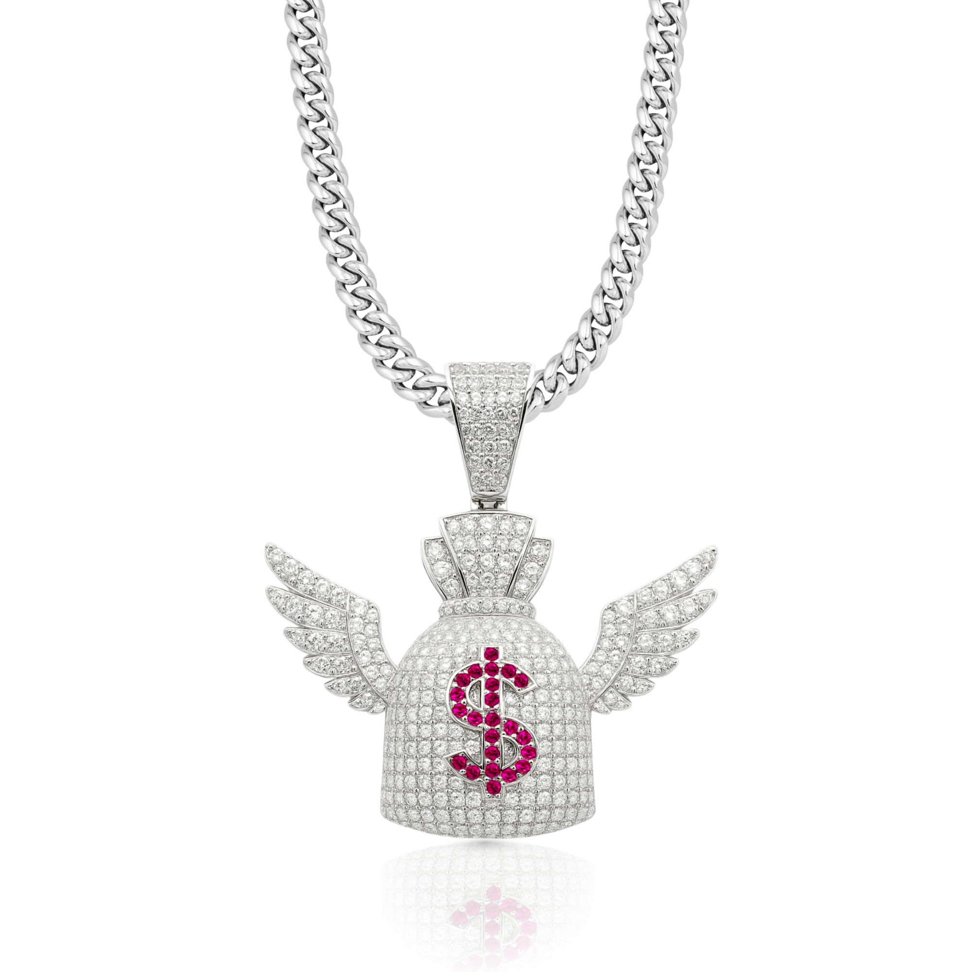Money Wings Diamond Pendant