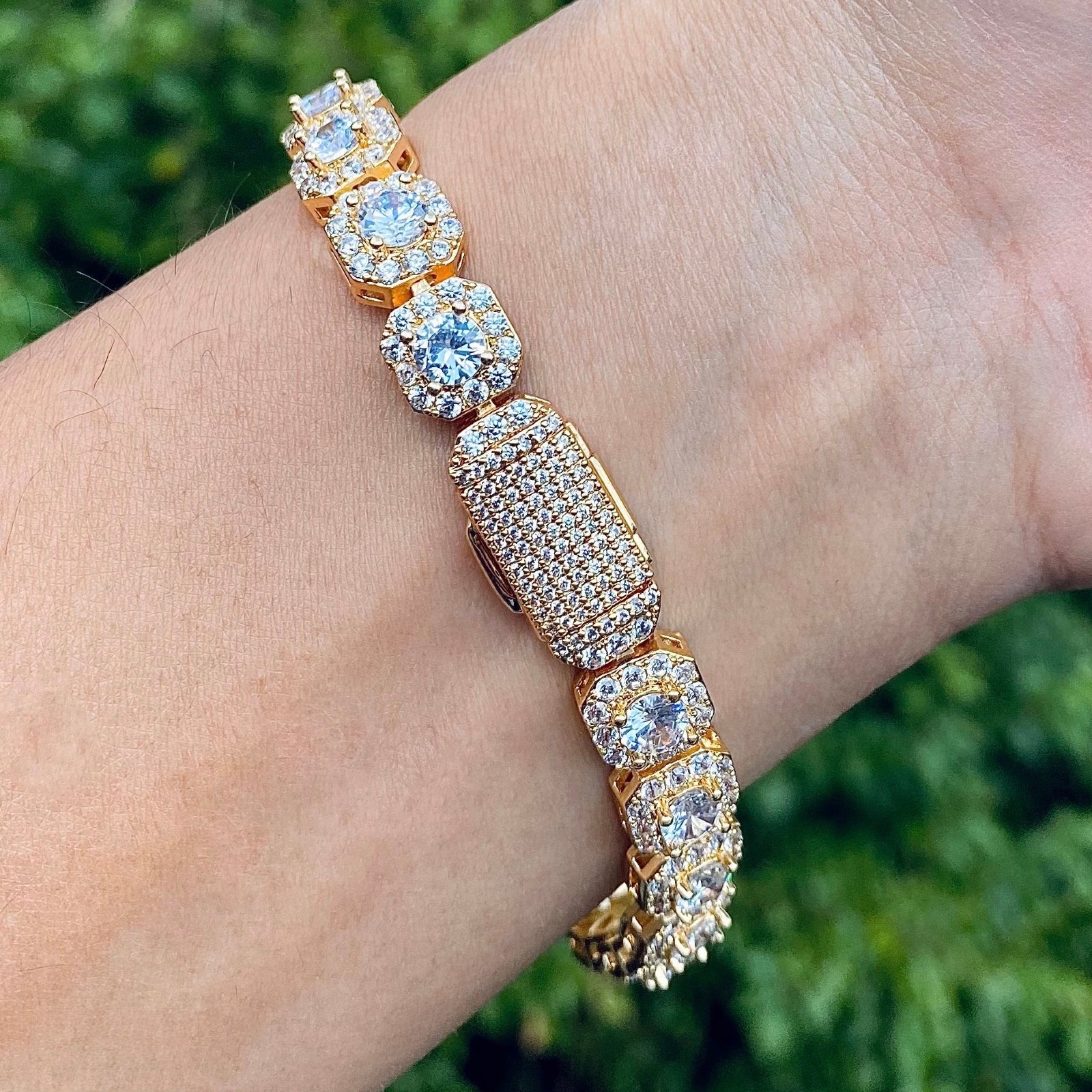 Clustered Tennis Chain Set 10mm