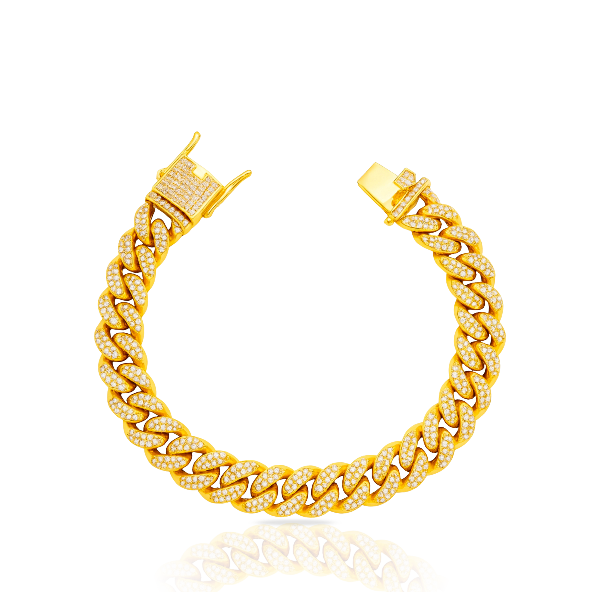 Miami Cuban Diamond Bracelet 10mm