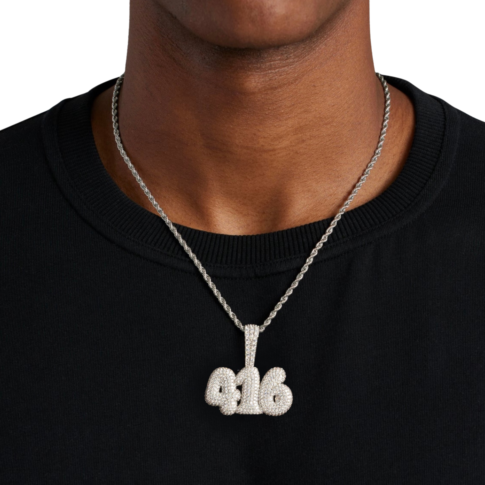 Medium Bubble Letter Custom Pendant