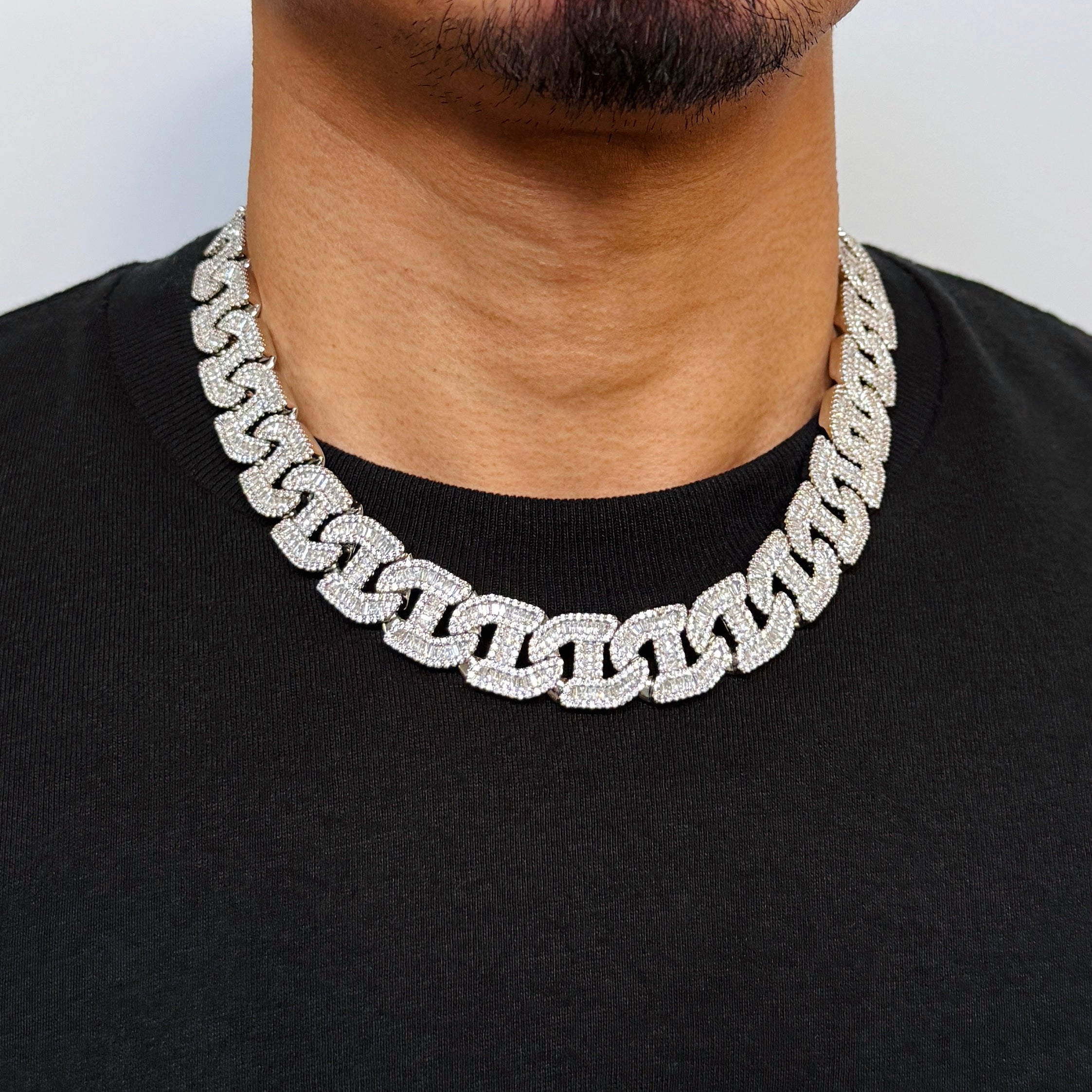 Baguette Diamond Chain 17mm