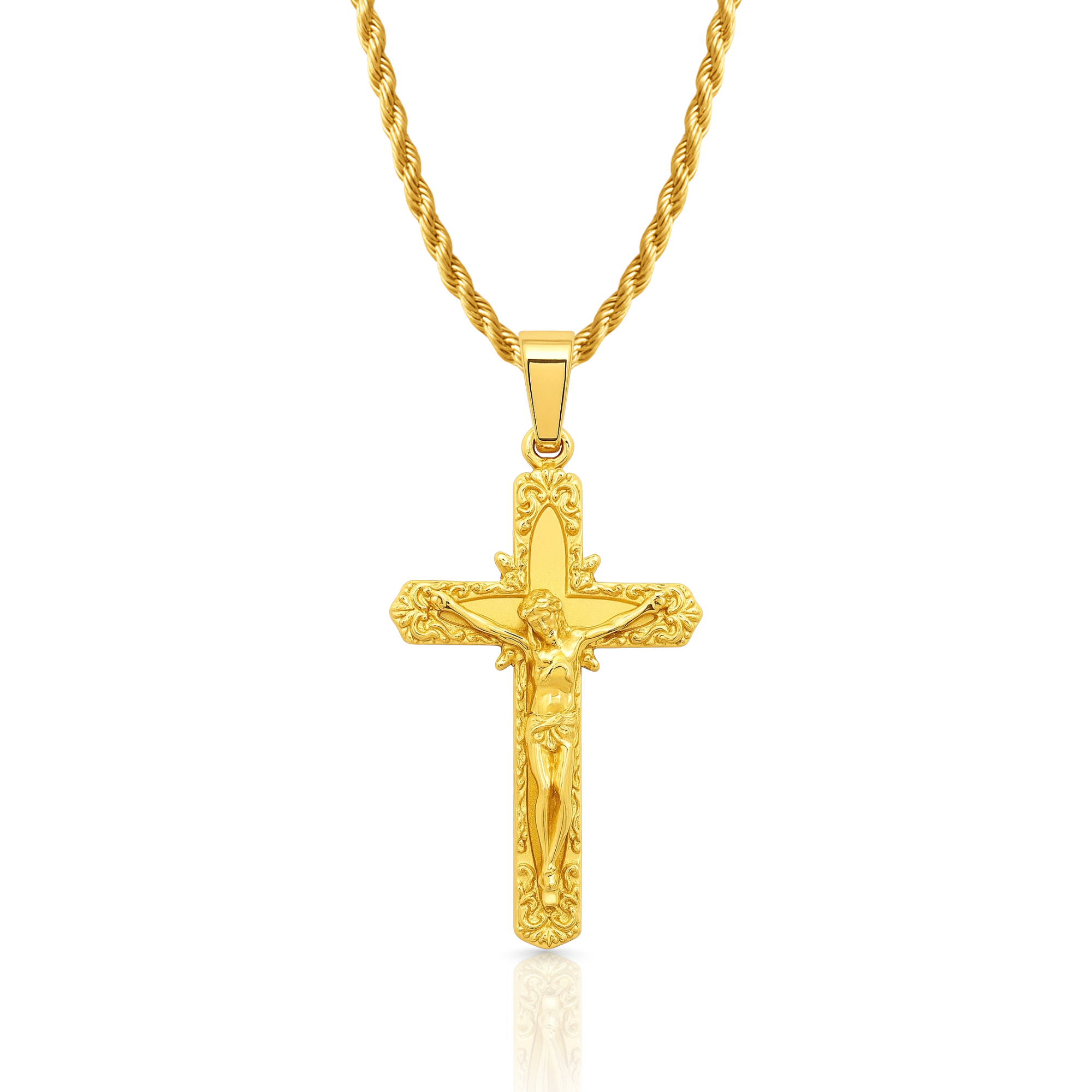 Jesus Cross Gold Pendant