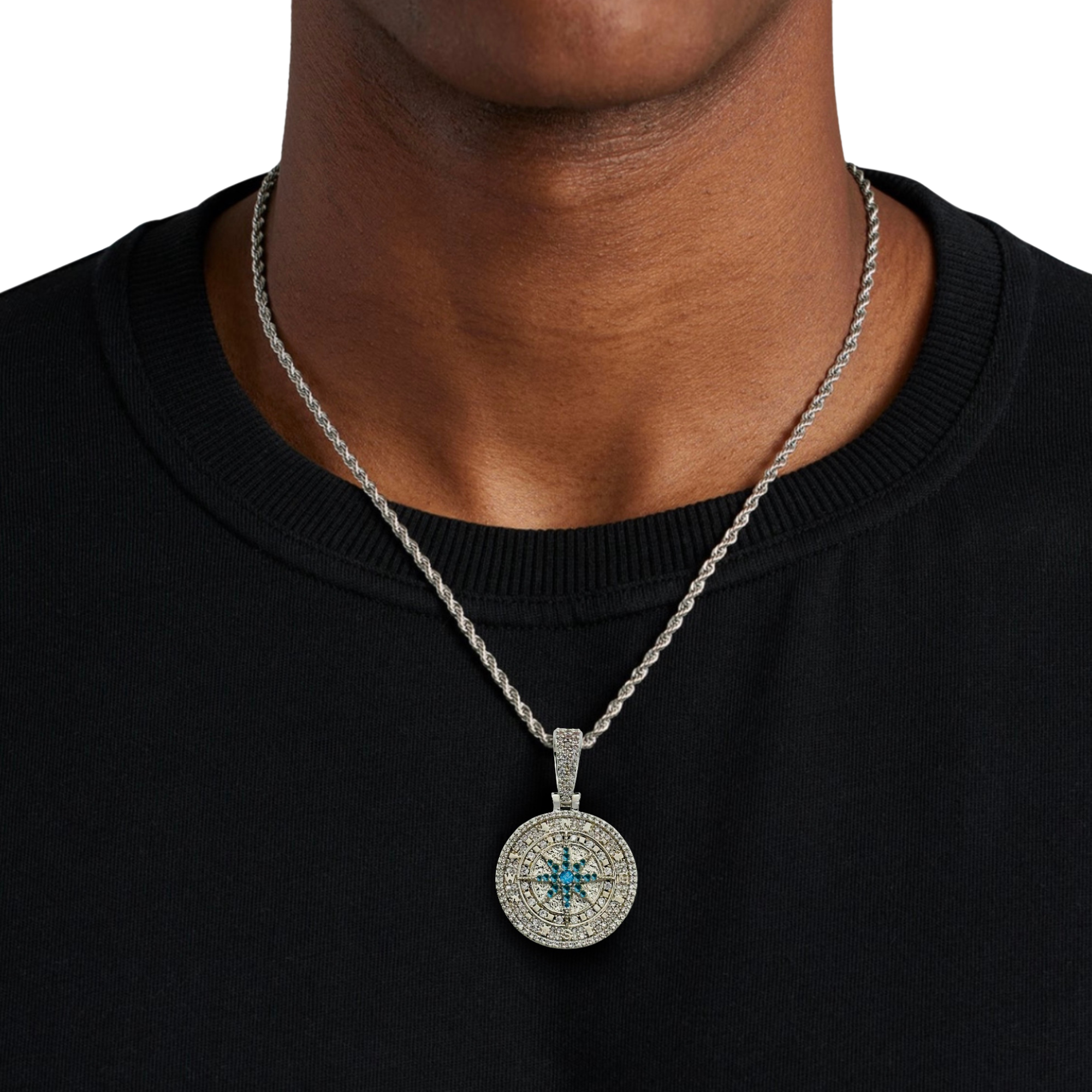Compass Diamond Pendant