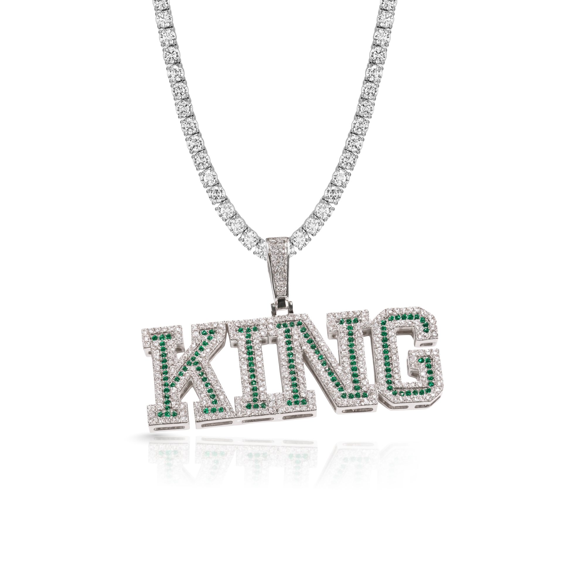 Multicolor Diamond Custom Pendant