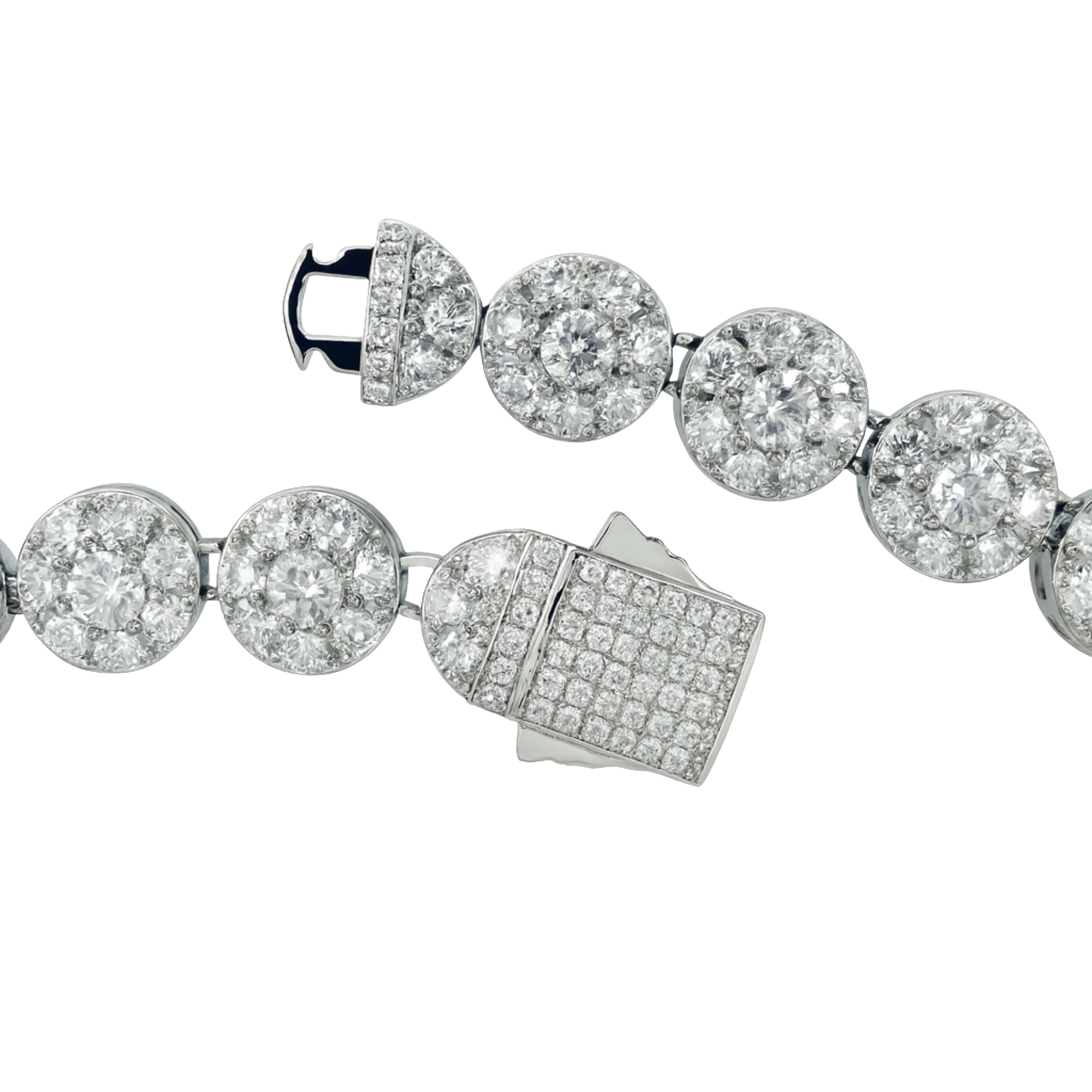 Clustered Round Tennis Chain 10mm