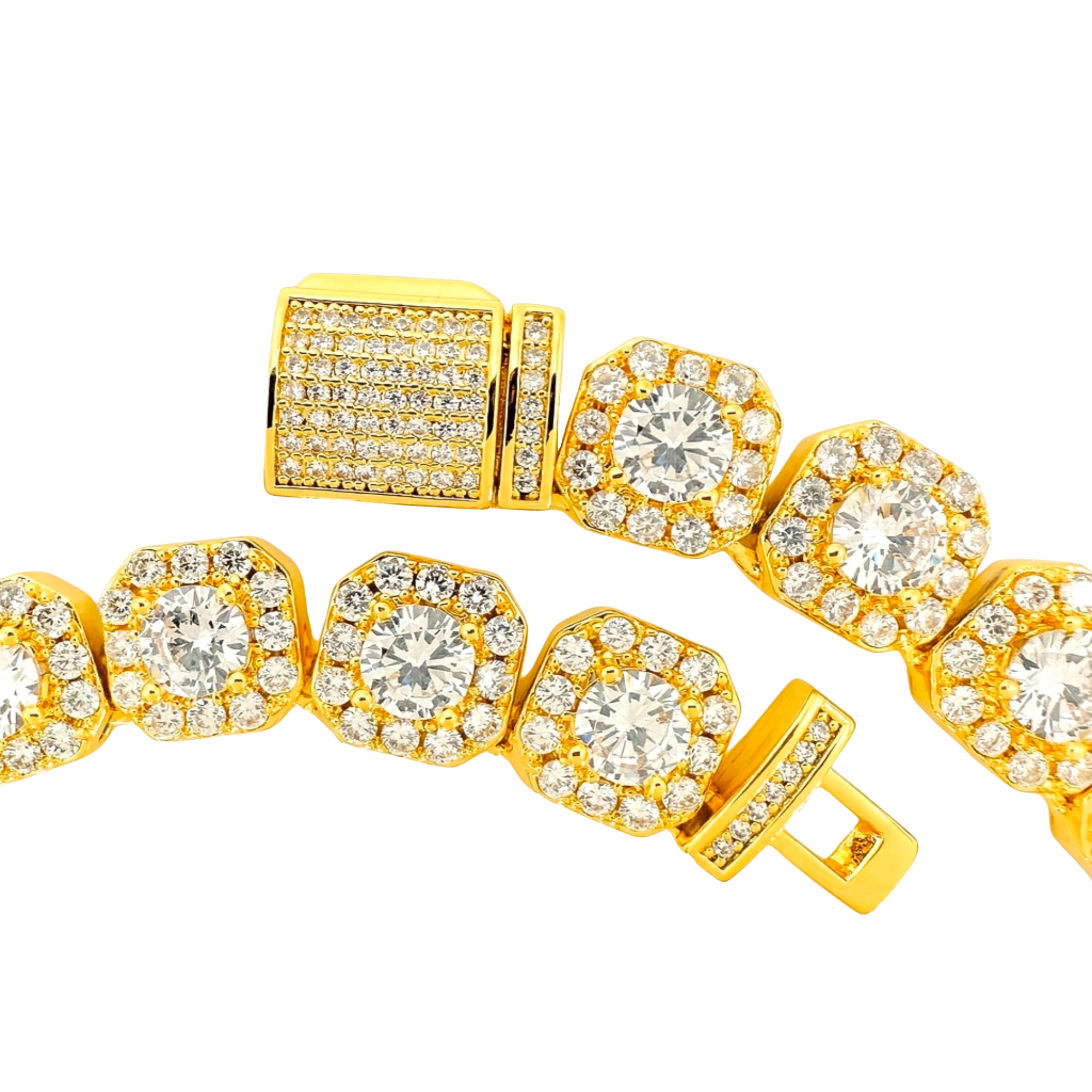 Clustered Tennis Bracelet 10mm