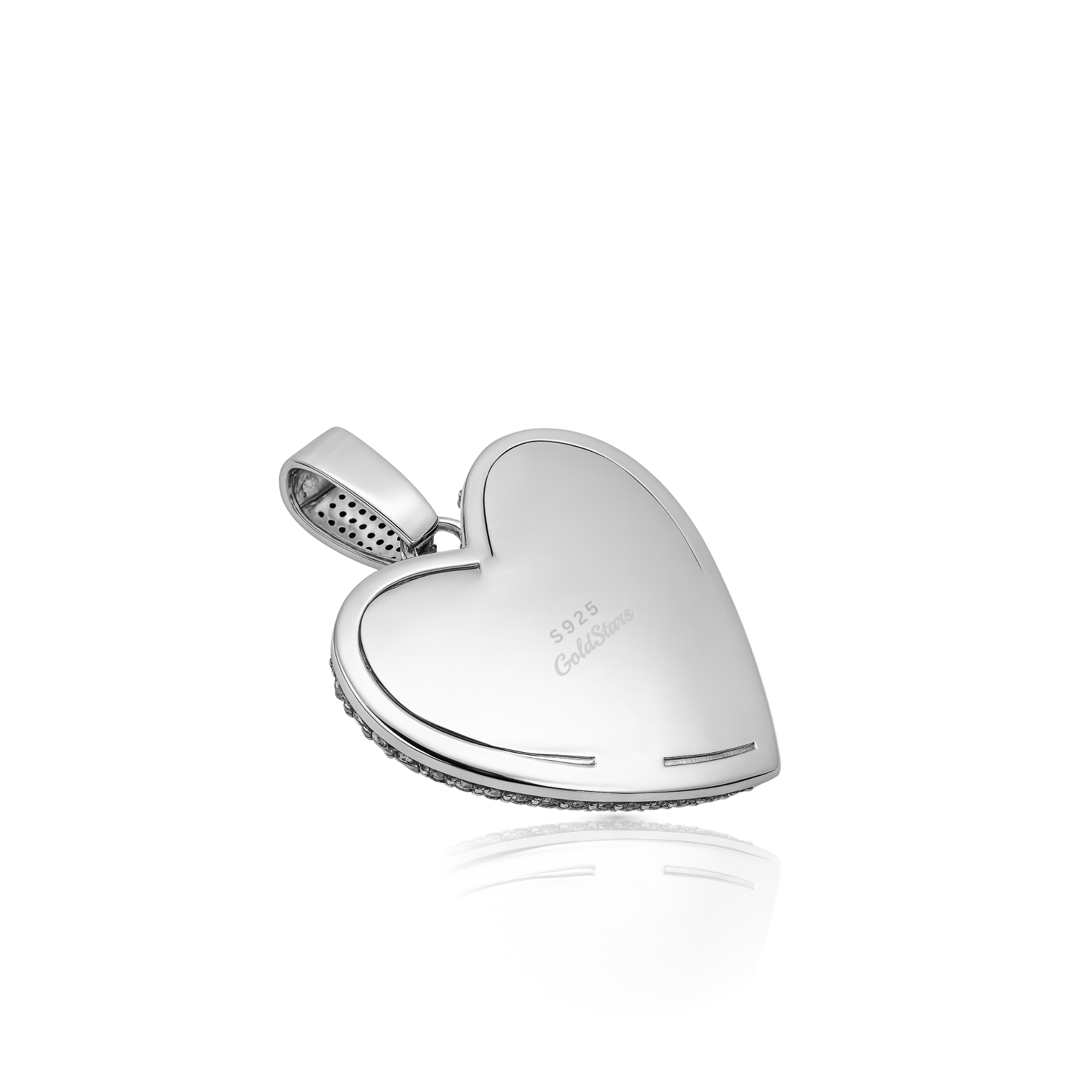 Moissanite Heart Drip Pendant 4.1cts