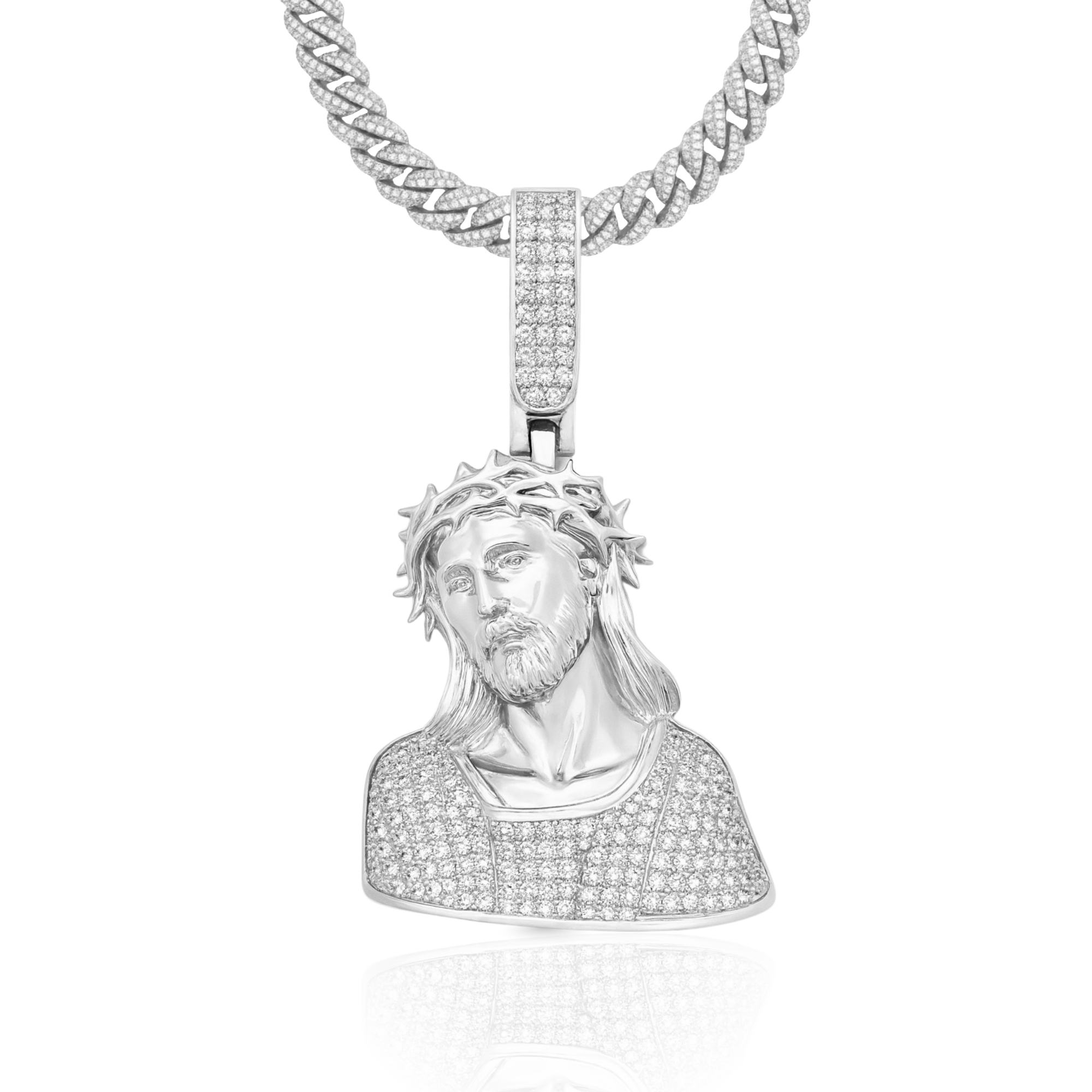 Jesus Diamond Pendant