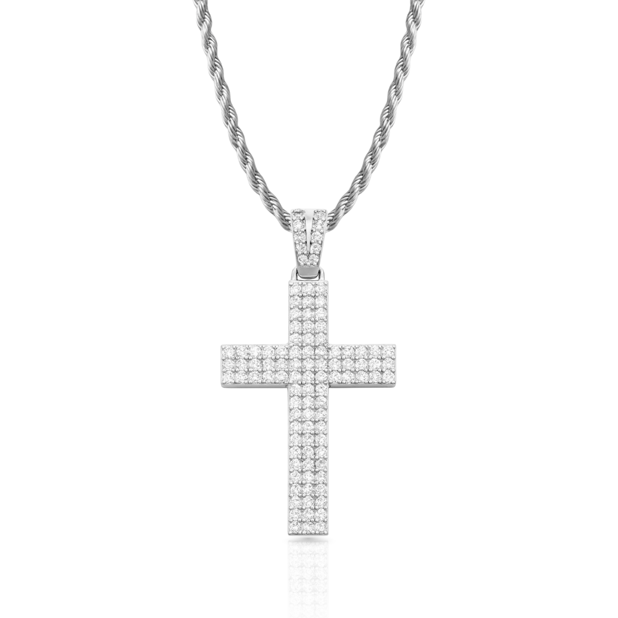 Diamond Paved Cross Pendant