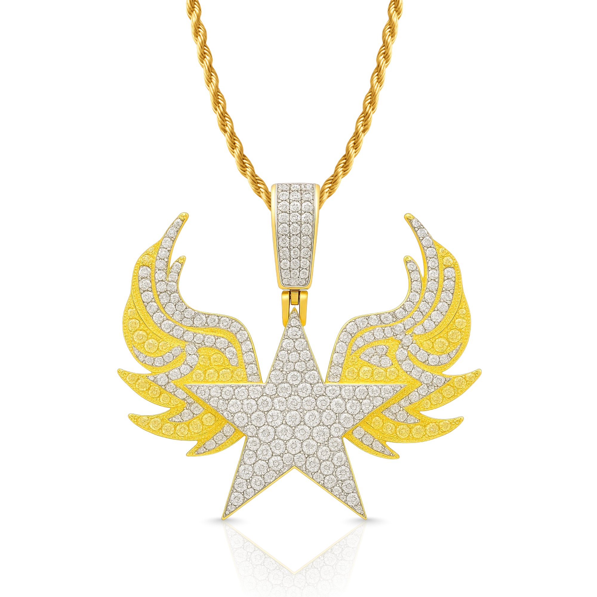 SuperStar Diamond Gold Pendant