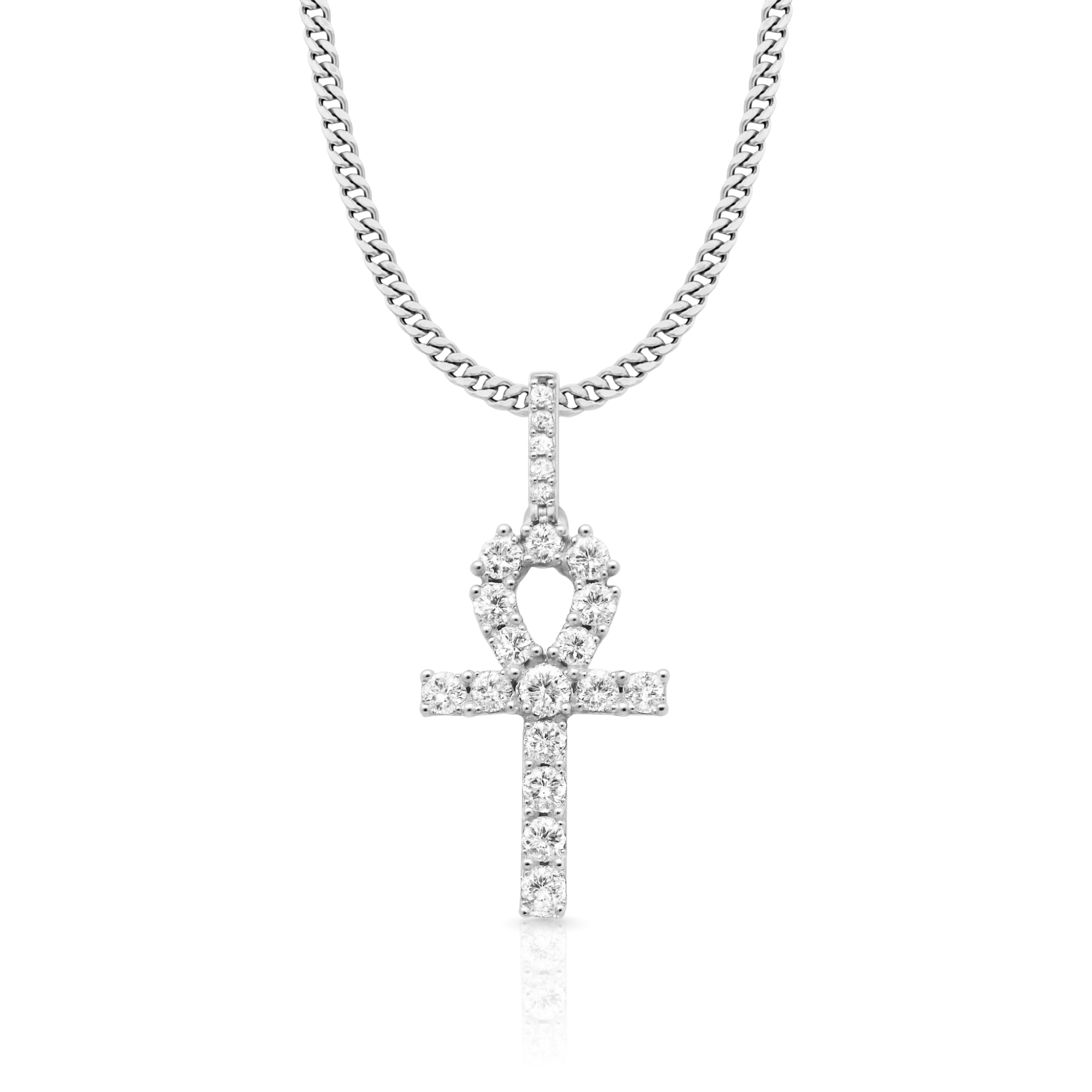 Ankh Cross Diamond Pendant