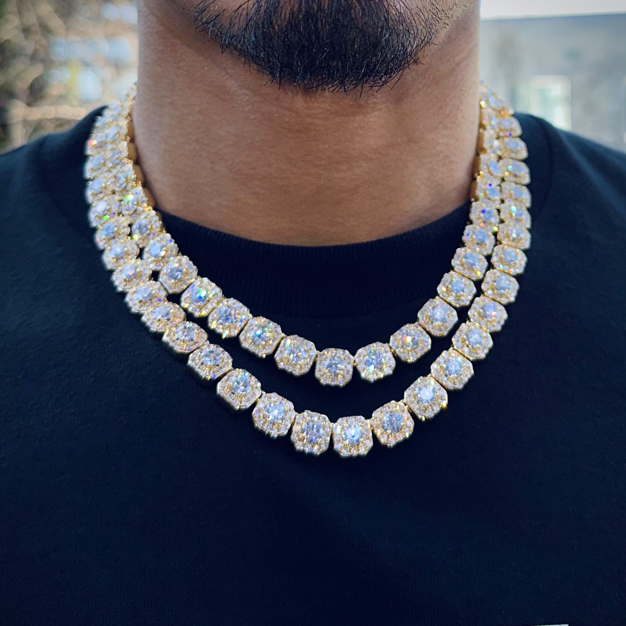 Clustered Tennis Chain 10mm