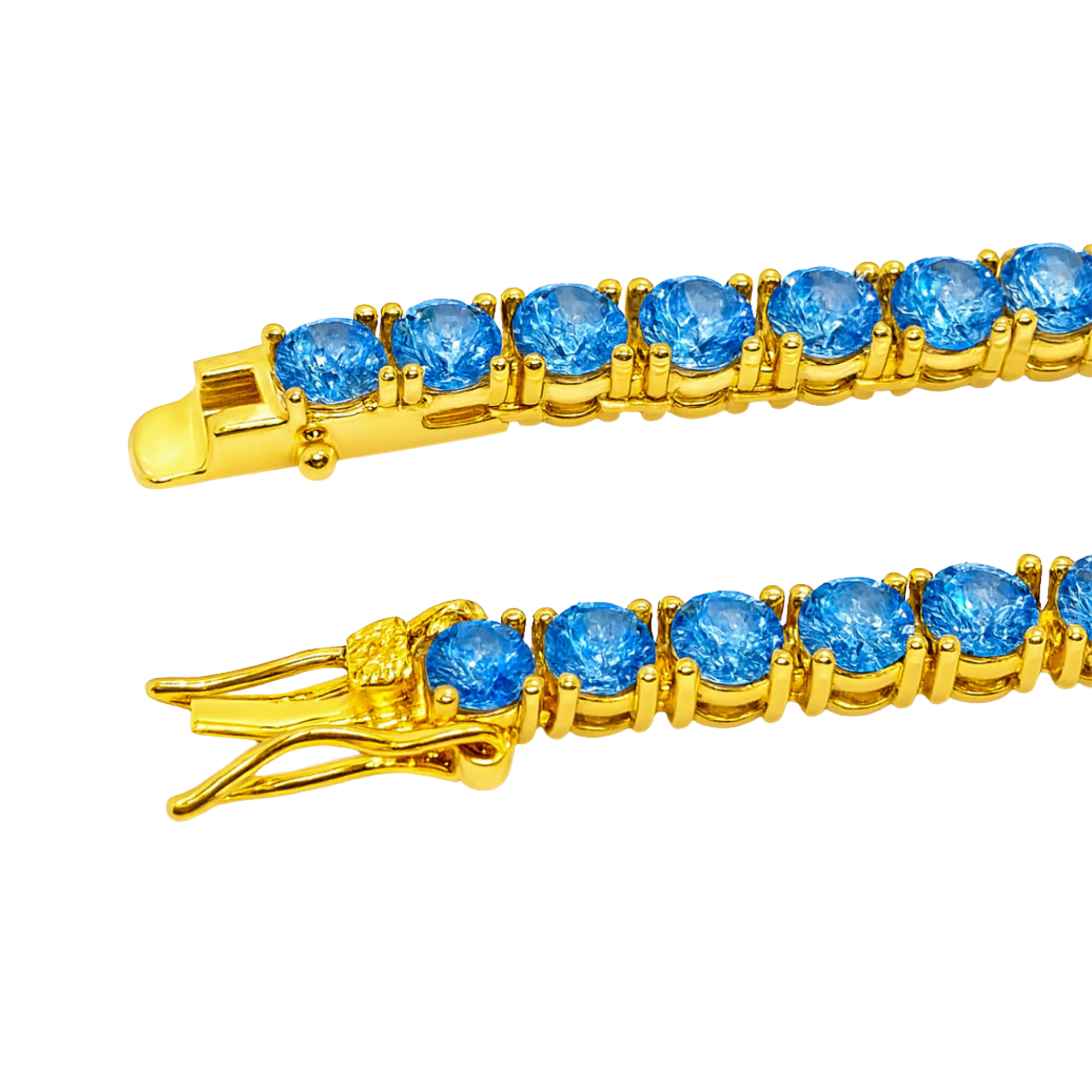 Blue Tennis Chain 4mm