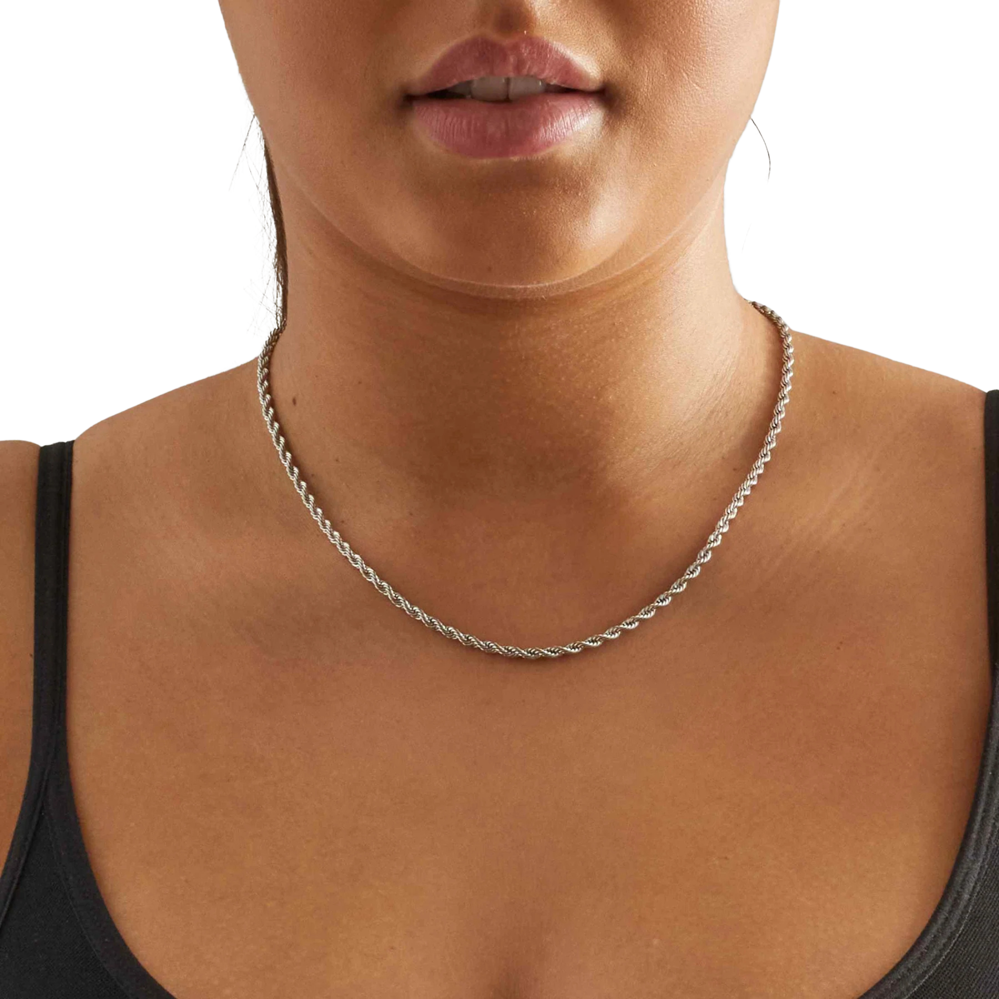 Solid Silver Rope Chain 3mm