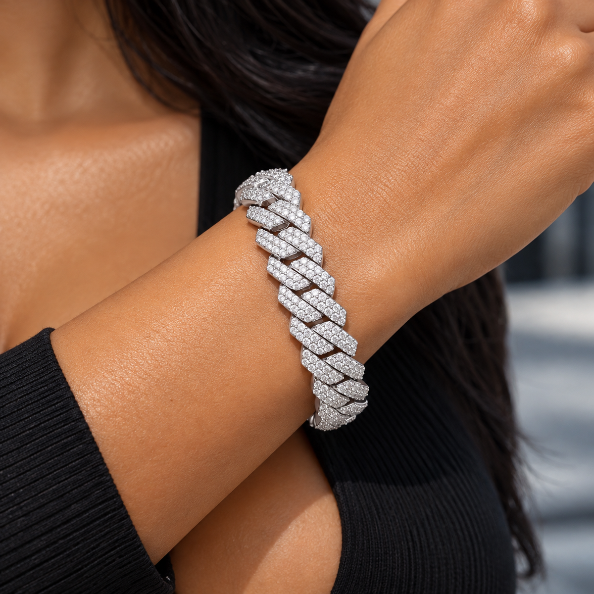 Diamond Prong Bracelet 16mm