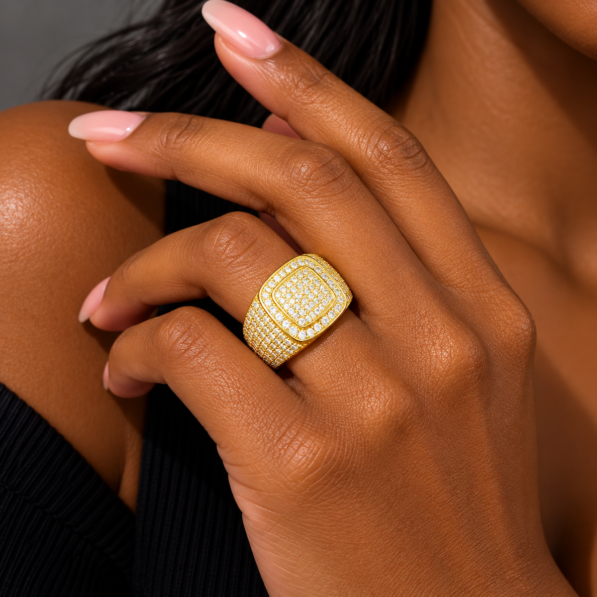 Cuban Diamond Ring