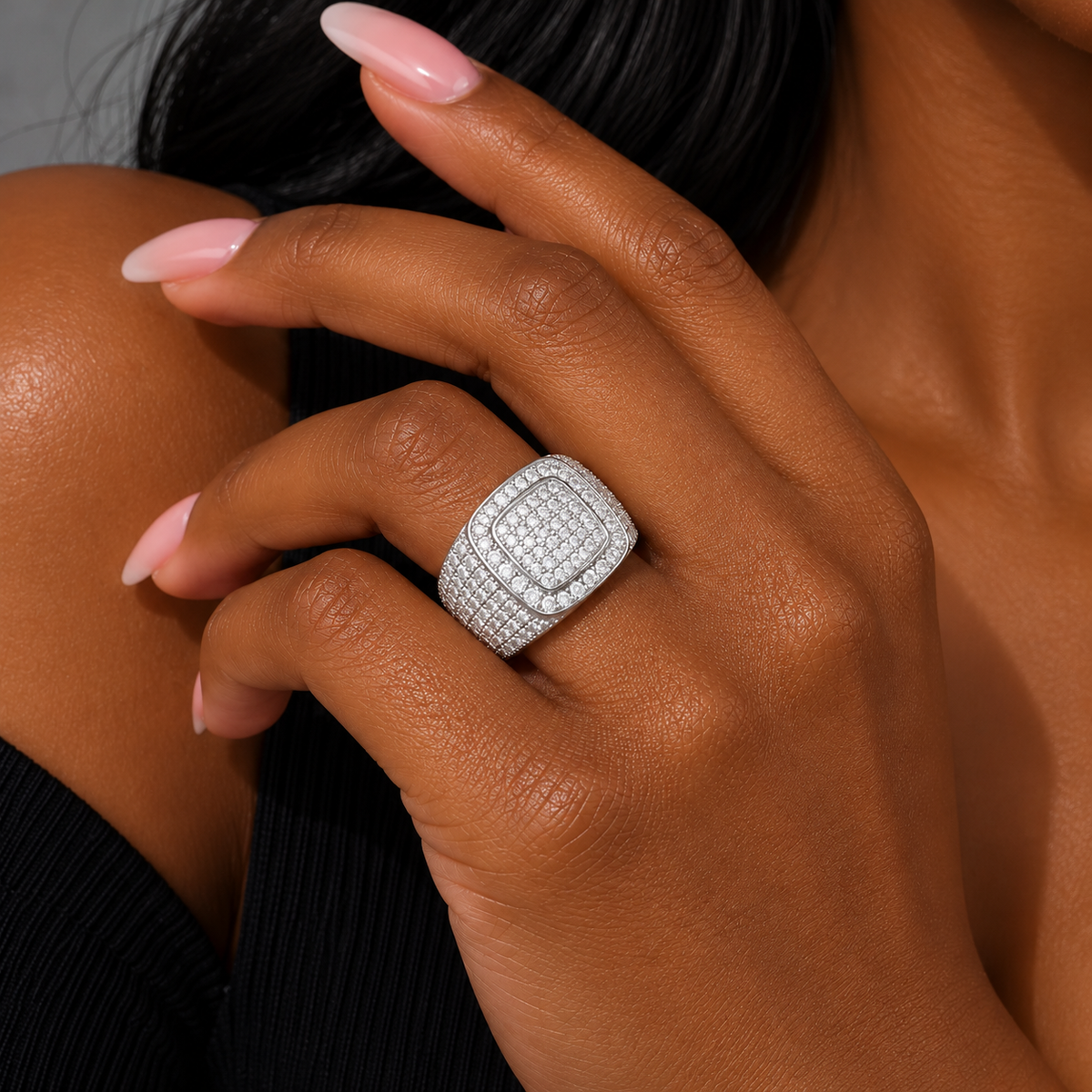 Cuban Diamond Ring