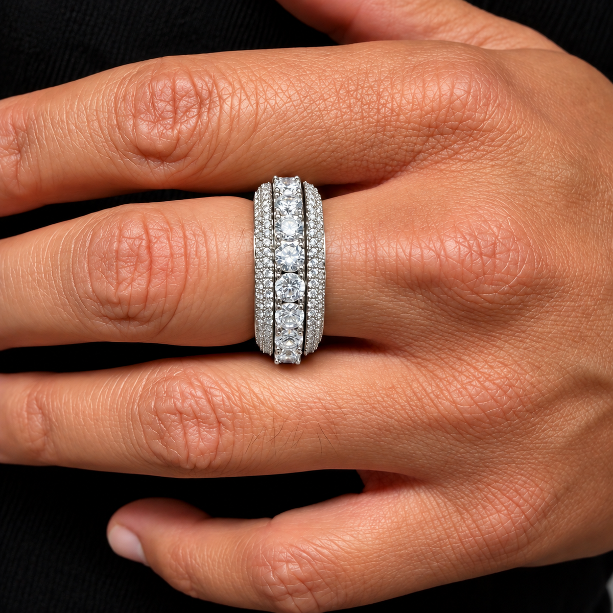 Rotating Diamond Ring