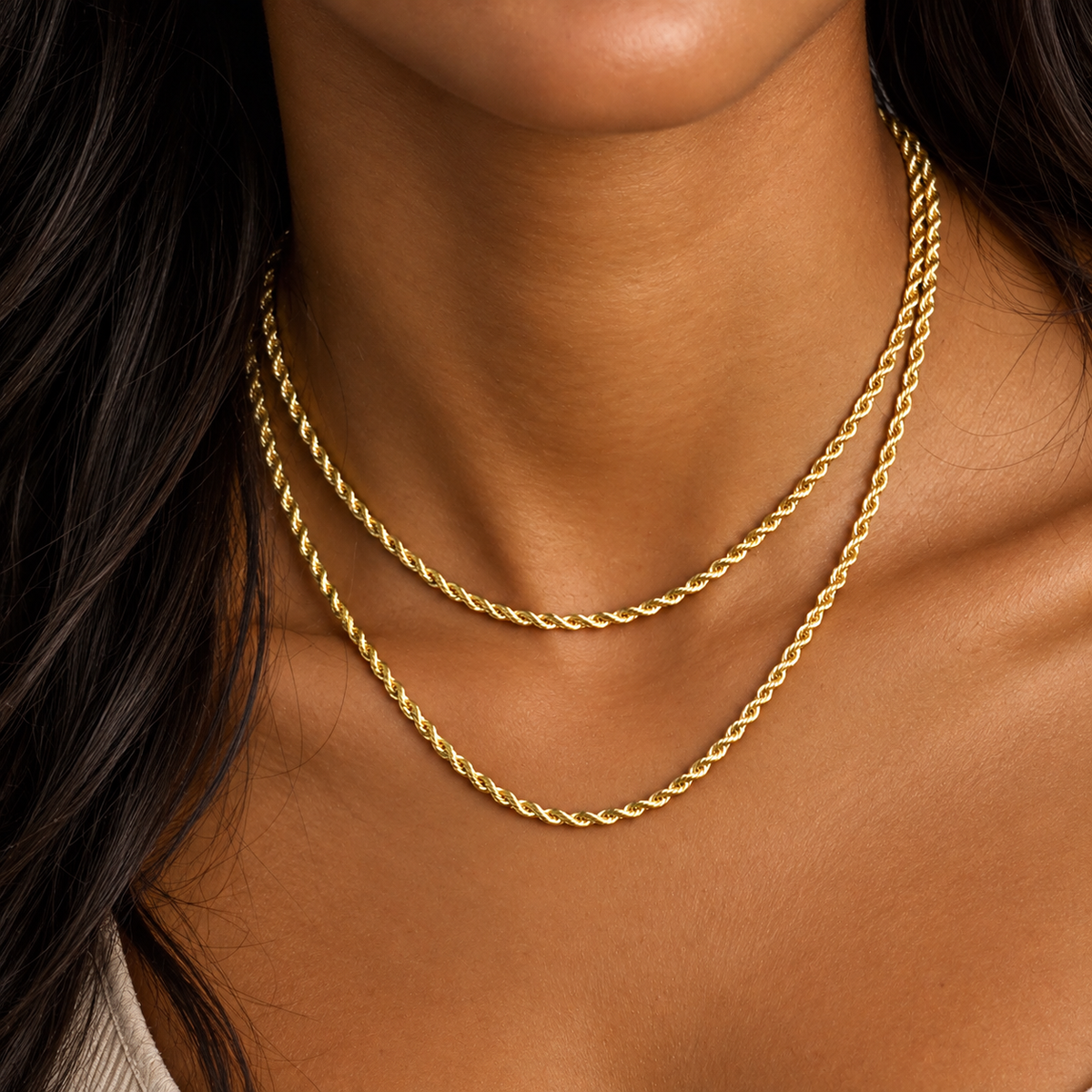 Classic Rope Chain Set 3mm