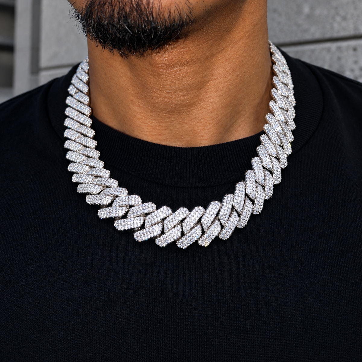 Diamond Prong Chain 19mm