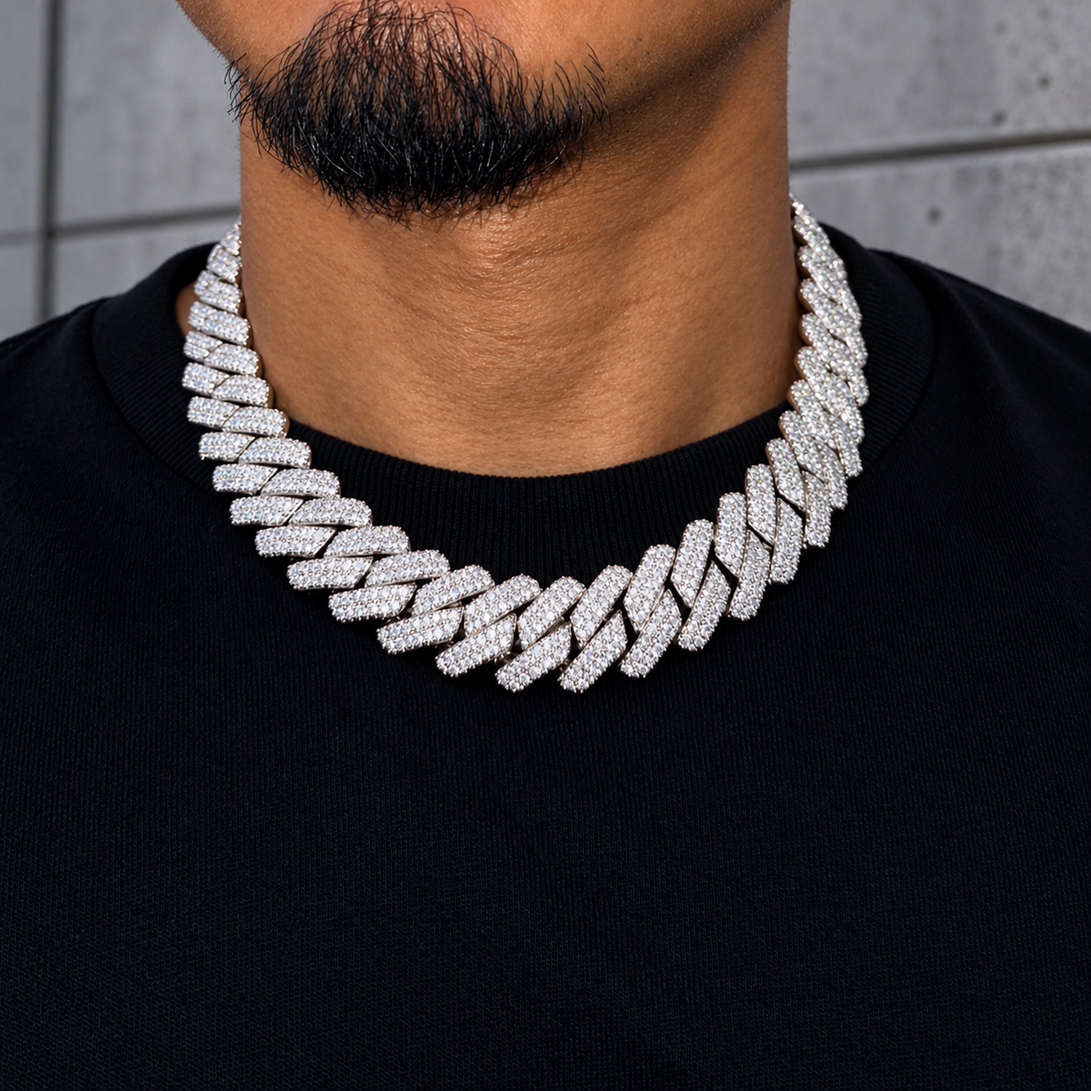 Diamond Prong Chain 19mm