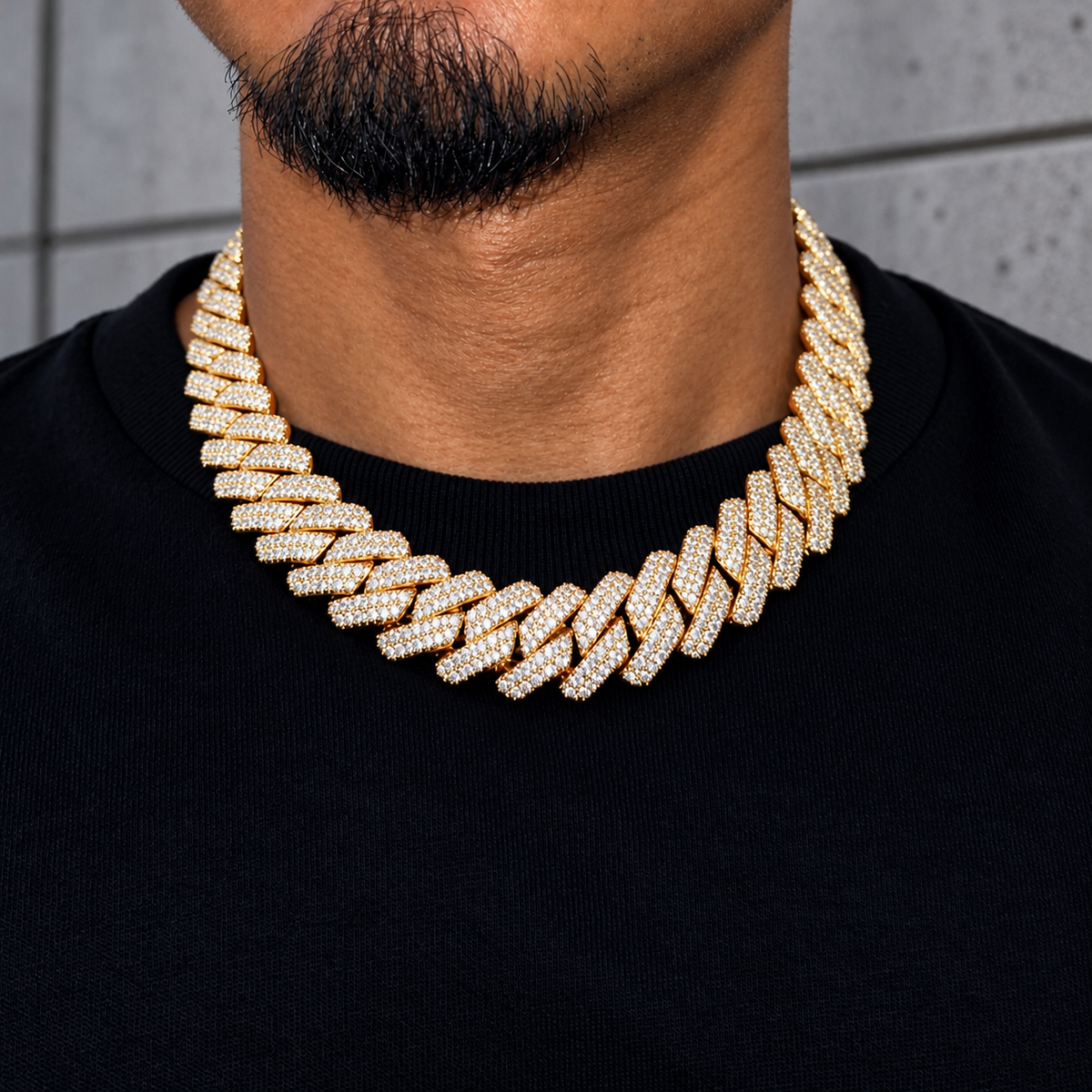 Diamond Prong Chain 19mm